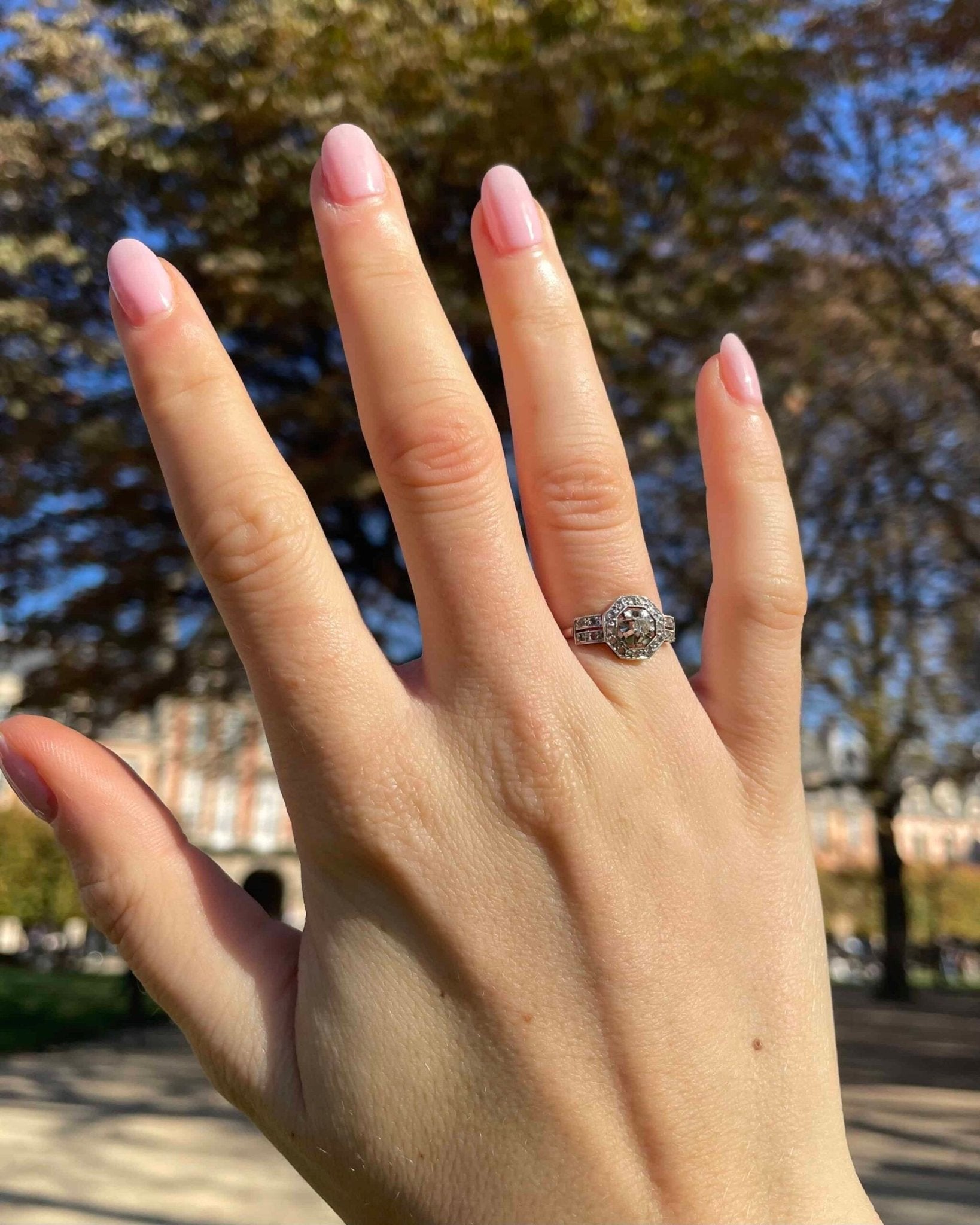 Bague Art Déco 21 Diamants "Amalia" - Elliade Paris