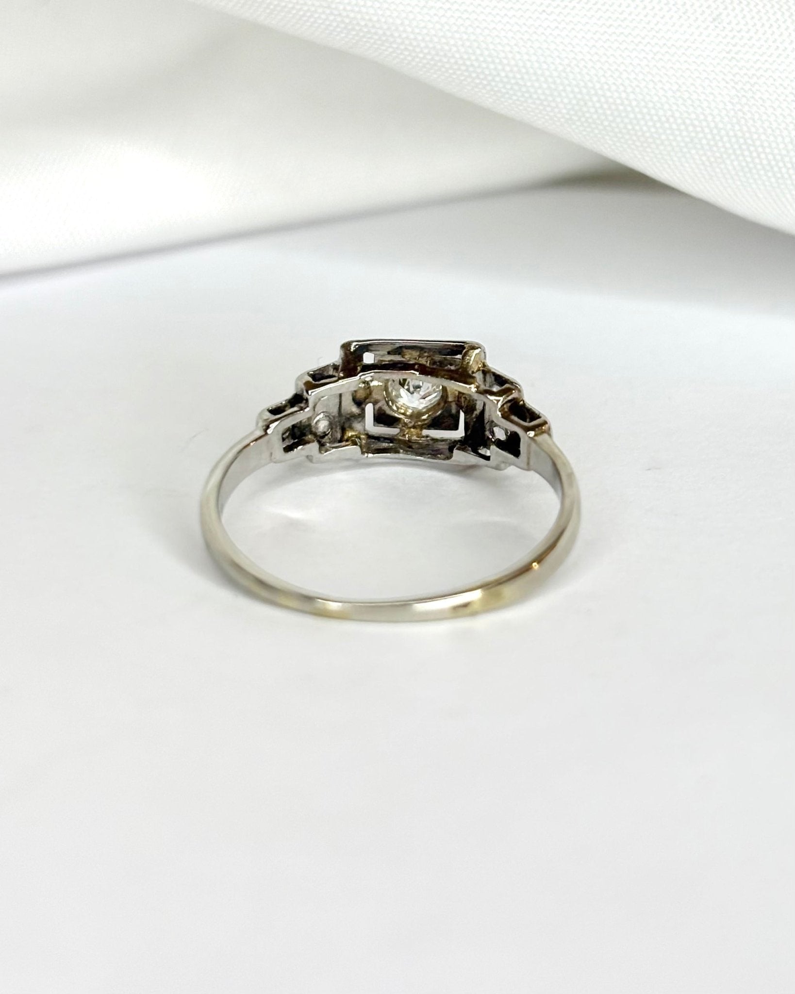 Bague Art Déco 7 Diamants "Alizée" - Elliade Paris