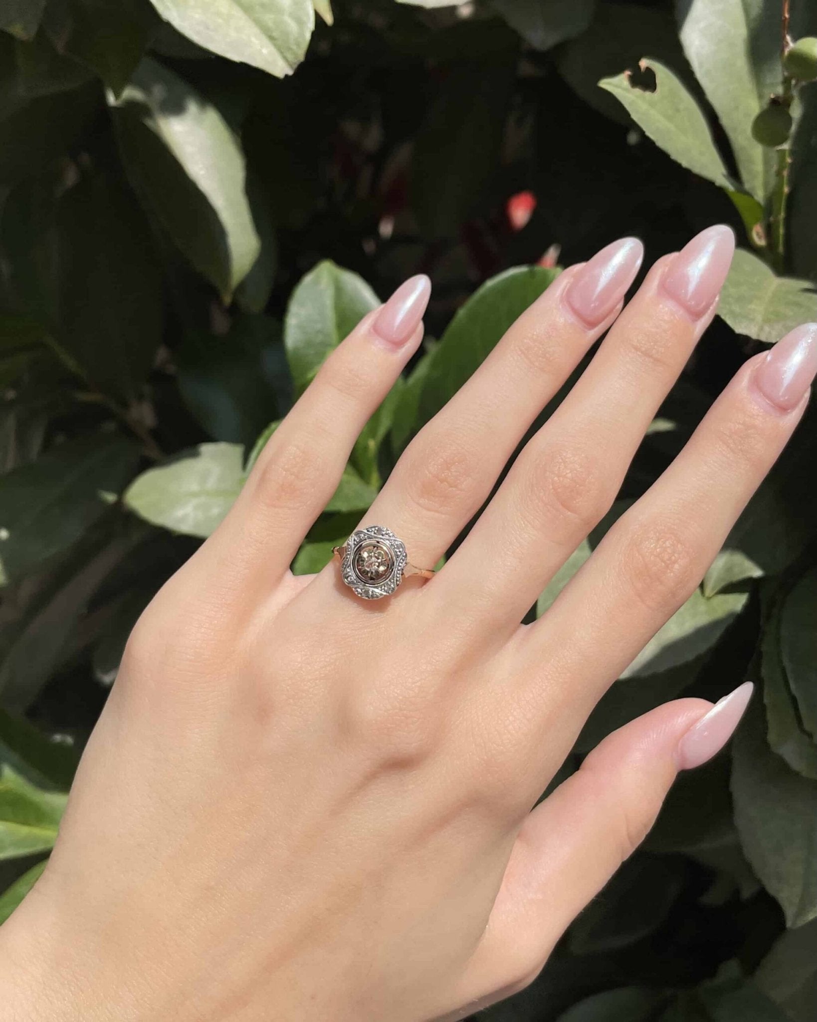 Bague Art - Déco 7 Diamants "Bérénice" - Elliade Paris