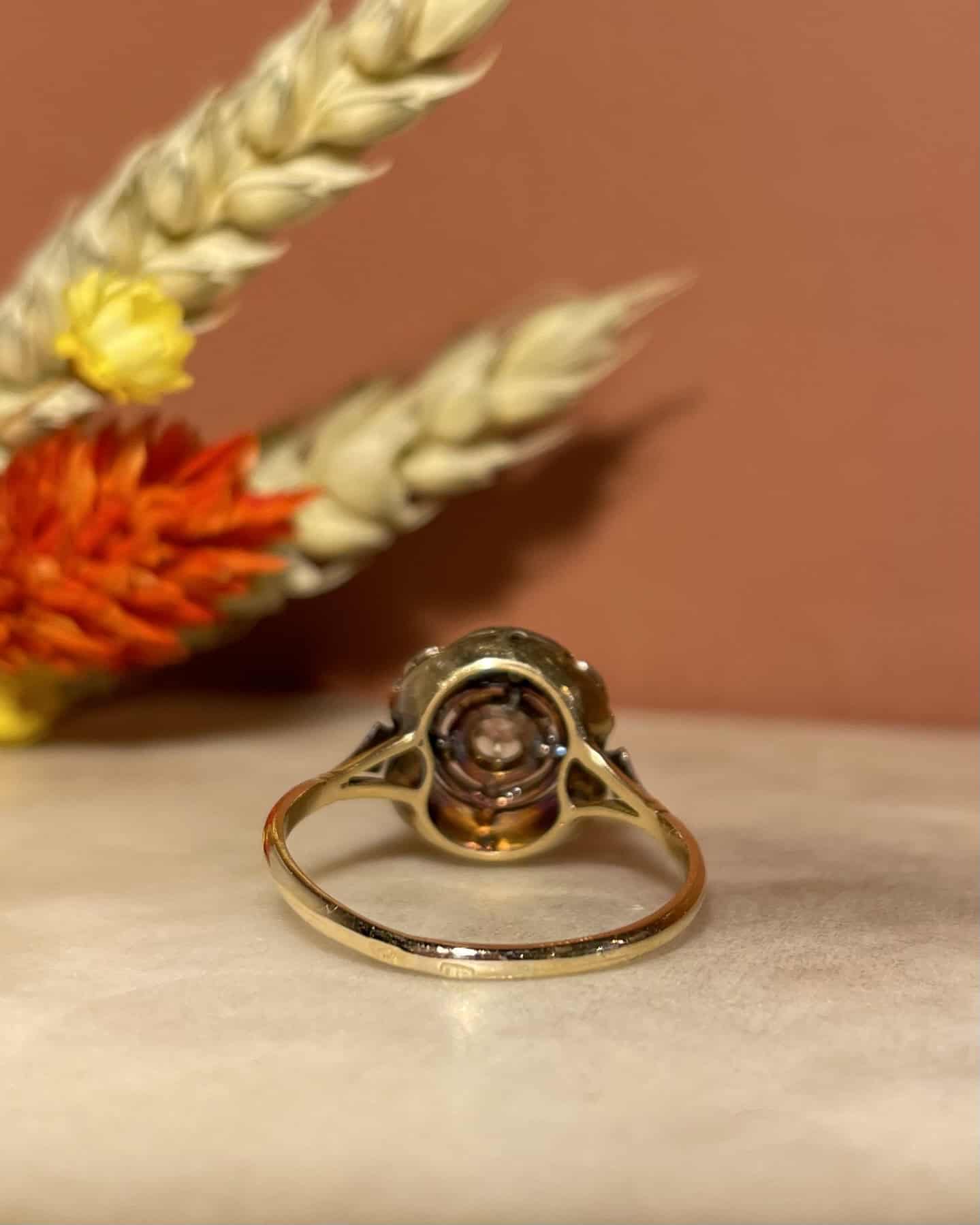 Bague Art - Déco 7 Diamants "Bérénice" - Elliade Paris