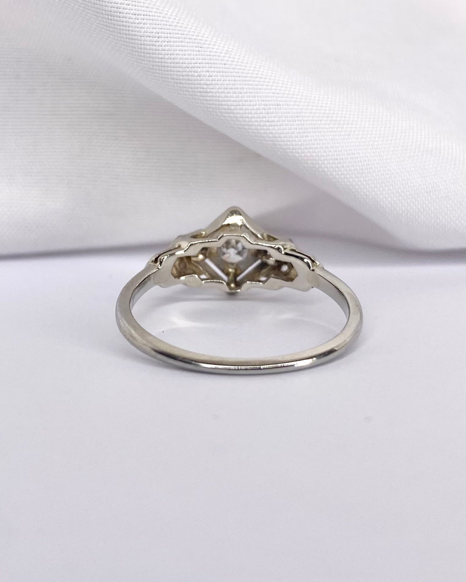 Bague Art Déco 9 Diamants "Corine" - Elliade Paris