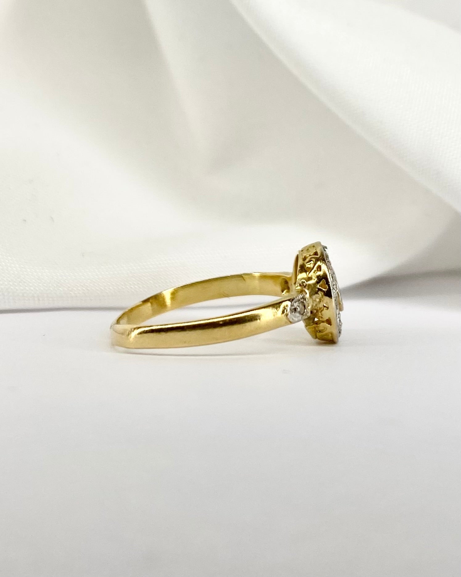 Bague Art Déco 9 Diamants "Faustine" - Elliade Paris