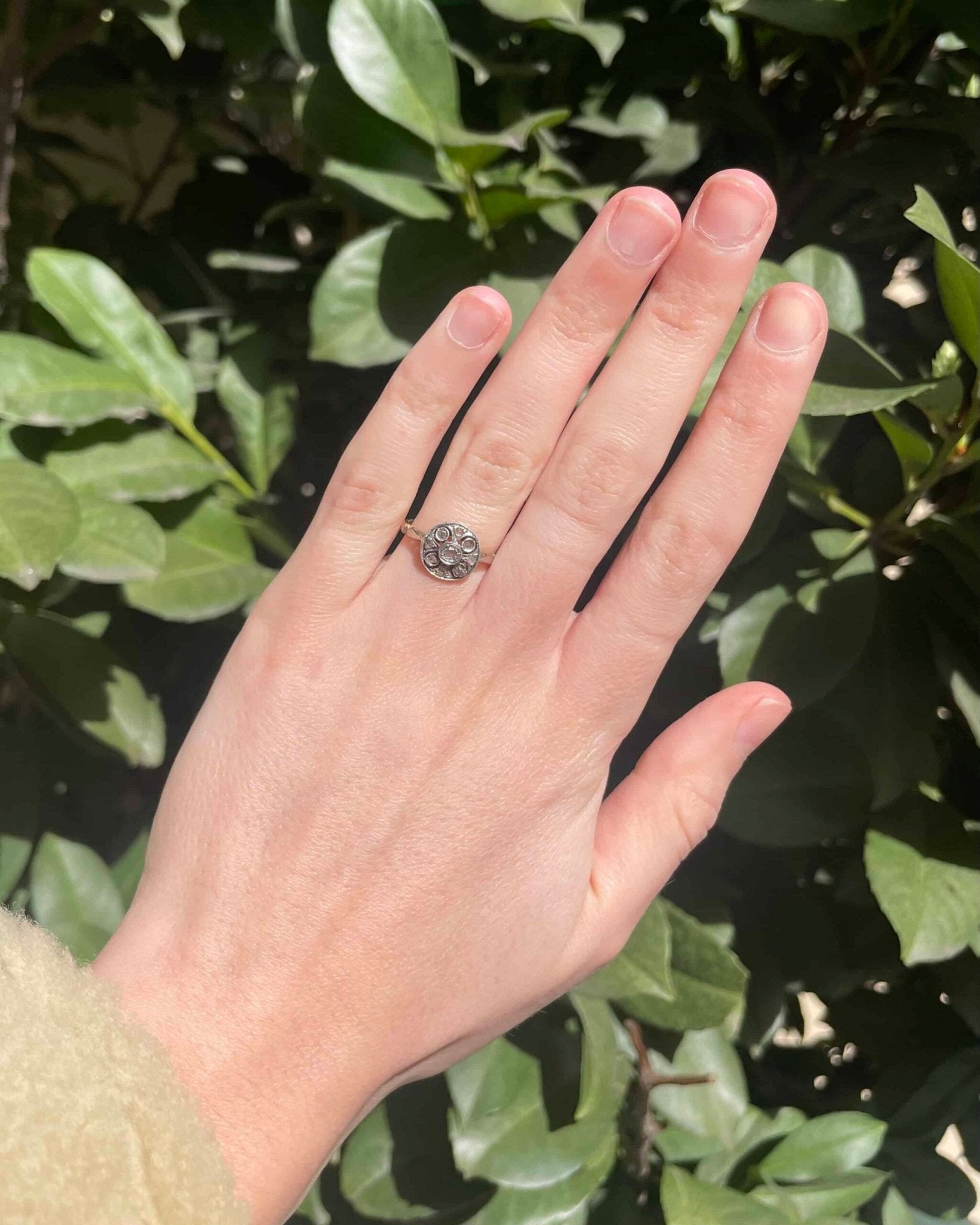 Bague Art Déco 9 Diamants "Rosemarie" - Elliade Paris