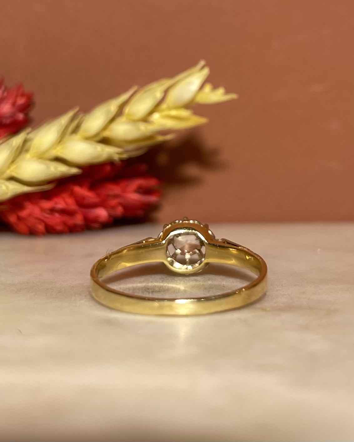 Bague Art-Déco Vintage Diamant "Quincy"