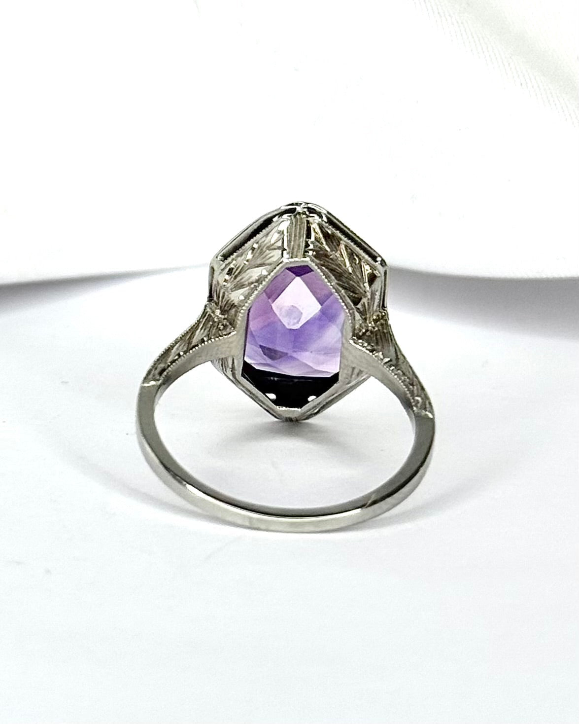 Bague Art-Déco Améthyste 4.30 carats "Kim" - Elliade Paris