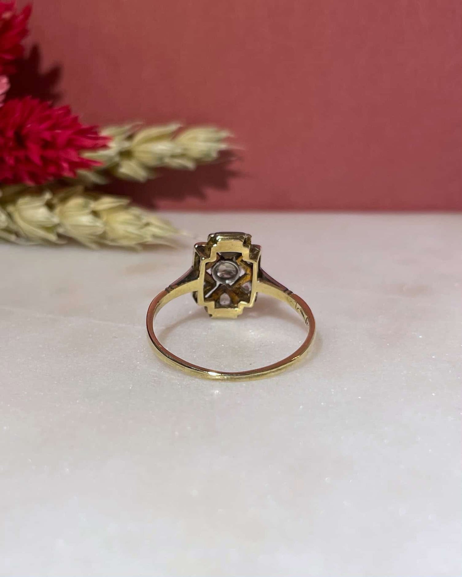 Bague Vintage Art-Déco 7 Diamants "Bonie"