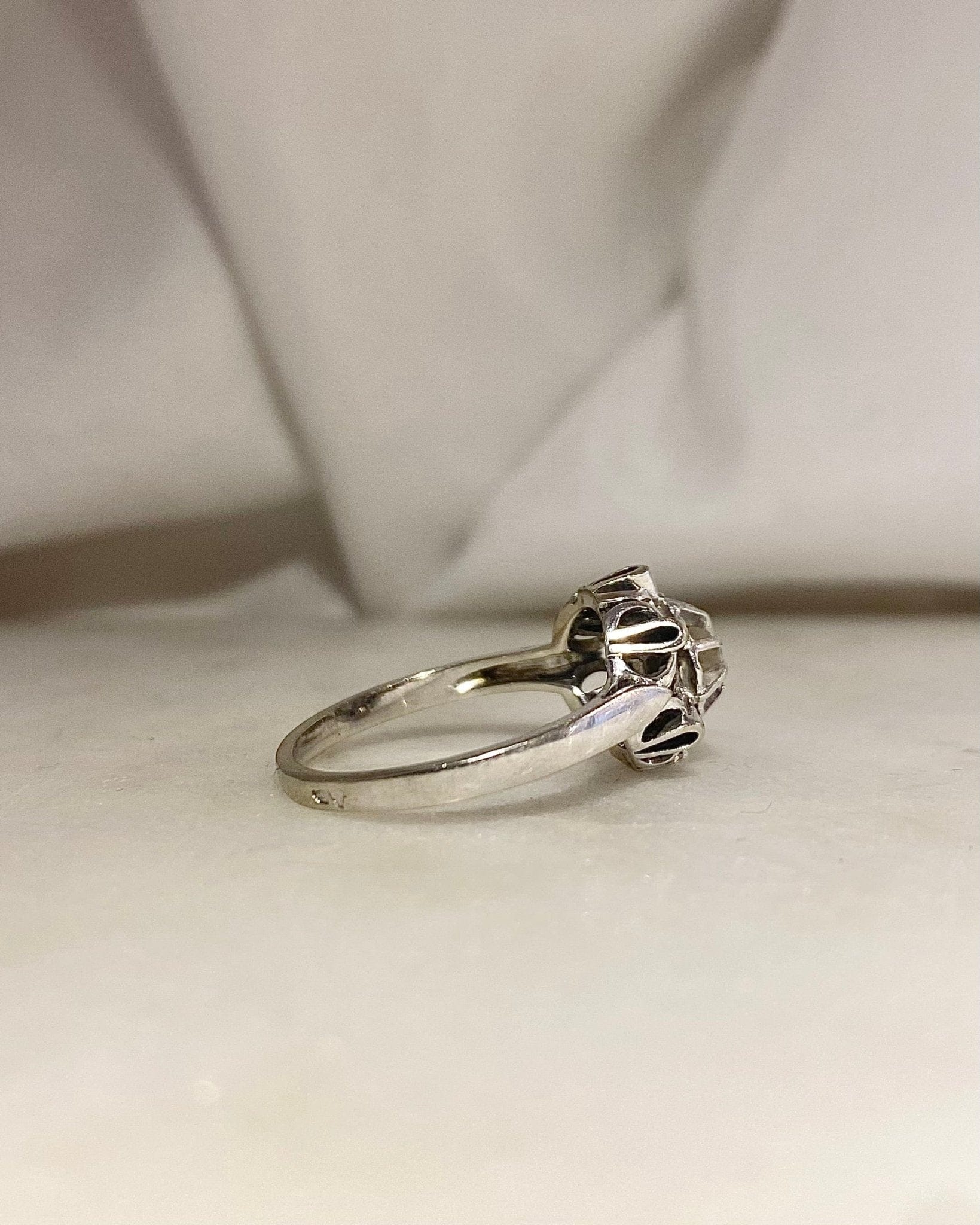 Bague Art - Déco Diamant 0.15 carat "Celinie" - Elliade Paris