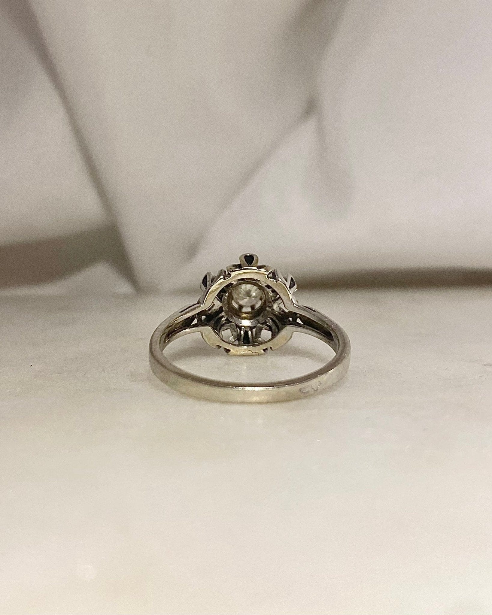 Bague Art - Déco Diamant 0.15 carat "Celinie" - Elliade Paris