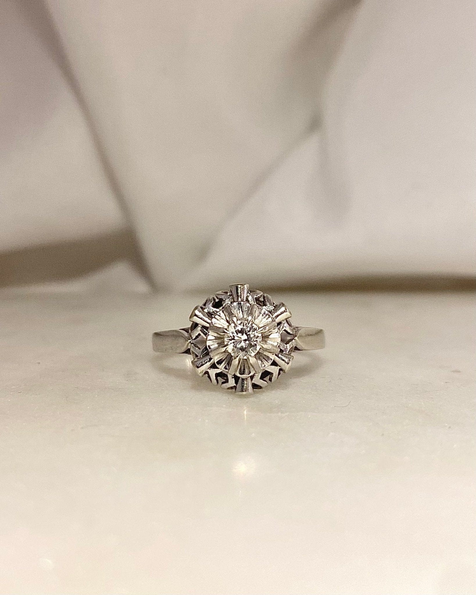 Bague Art - Déco Diamant 0.15 carat "Celinie" - Elliade Paris