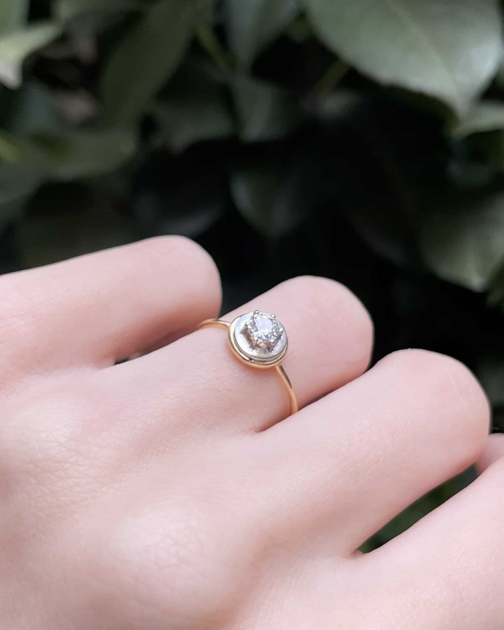 Bague Art déco Diamant 0.30 carat "Maurane" - Elliade Paris