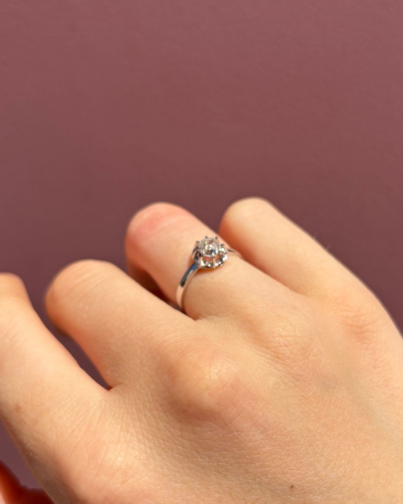 Bague Art - Déco Diamant 0.80 carat "Angelina" - Elliade Paris