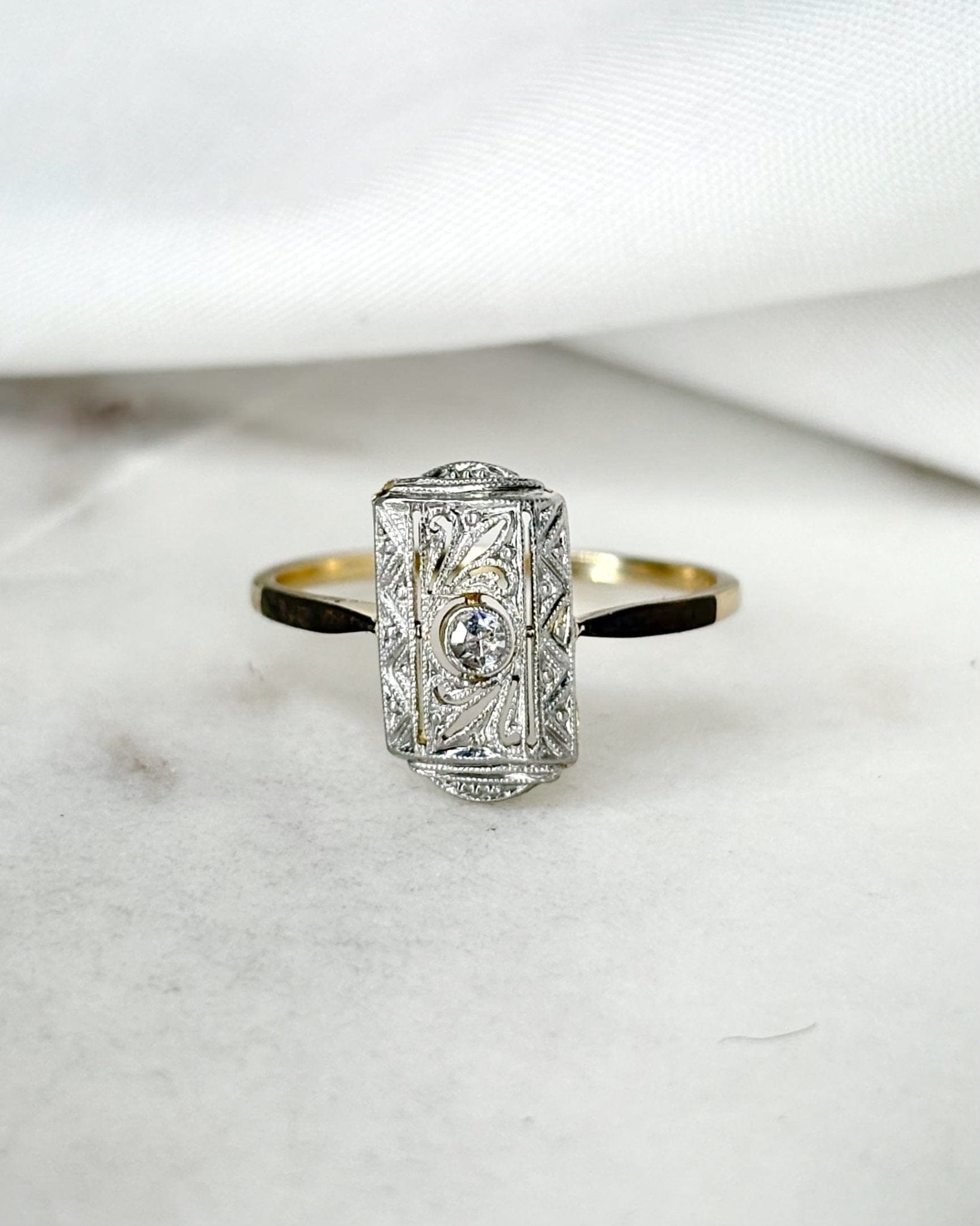 Bague Art Déco Diamant "Adélie" - Elliade Paris