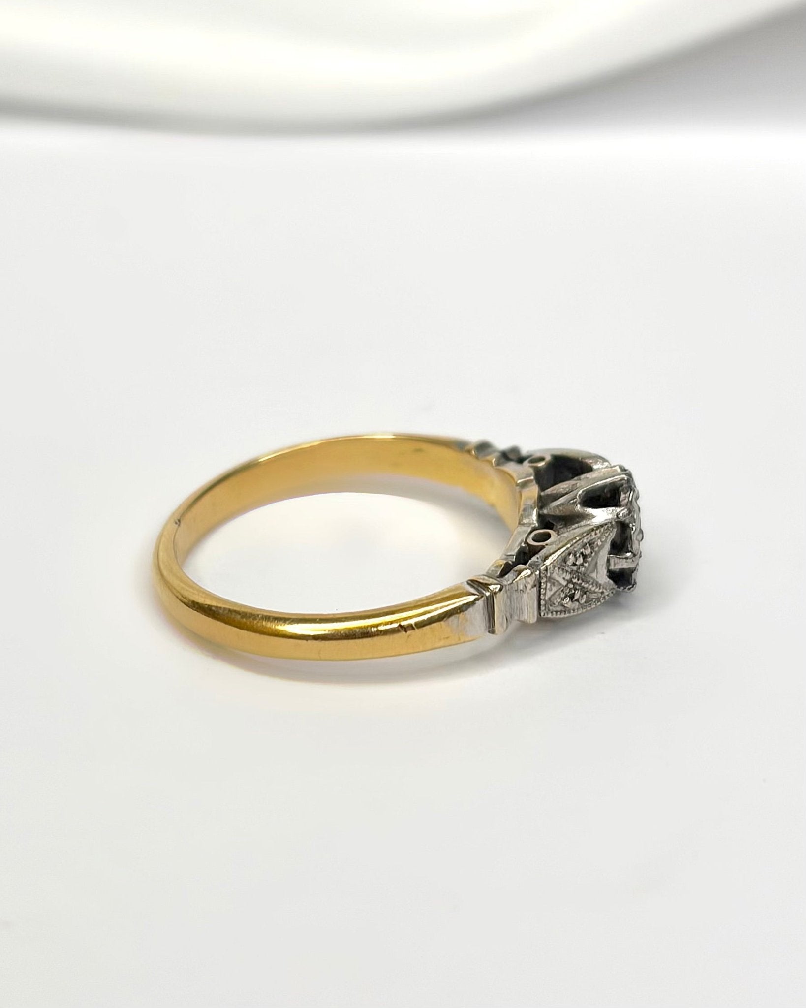 Bague Art-Déco Diamant "Barbara" - Elliade Paris