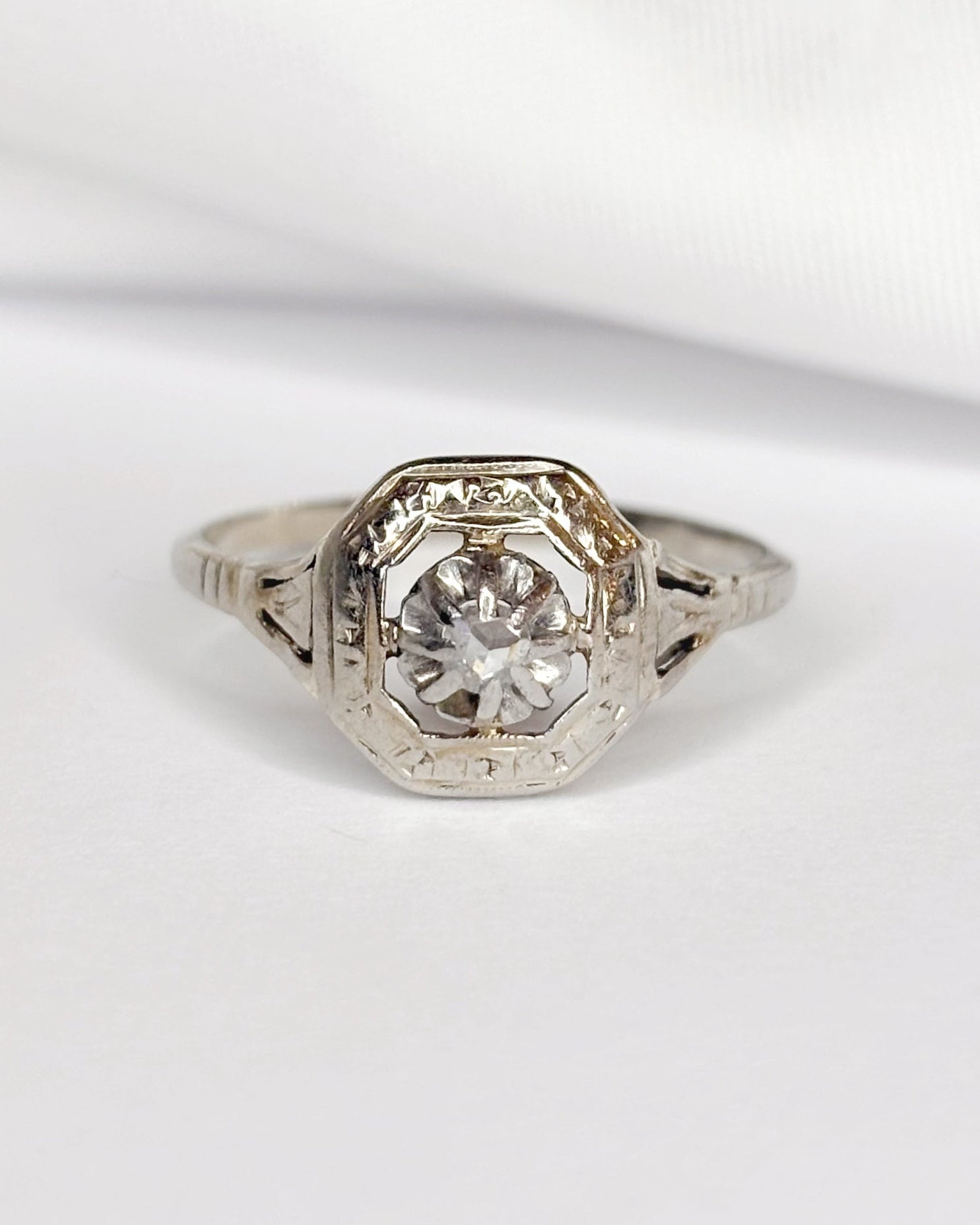 Bague Art - Déco Diamant "Céline" - Elliade Paris