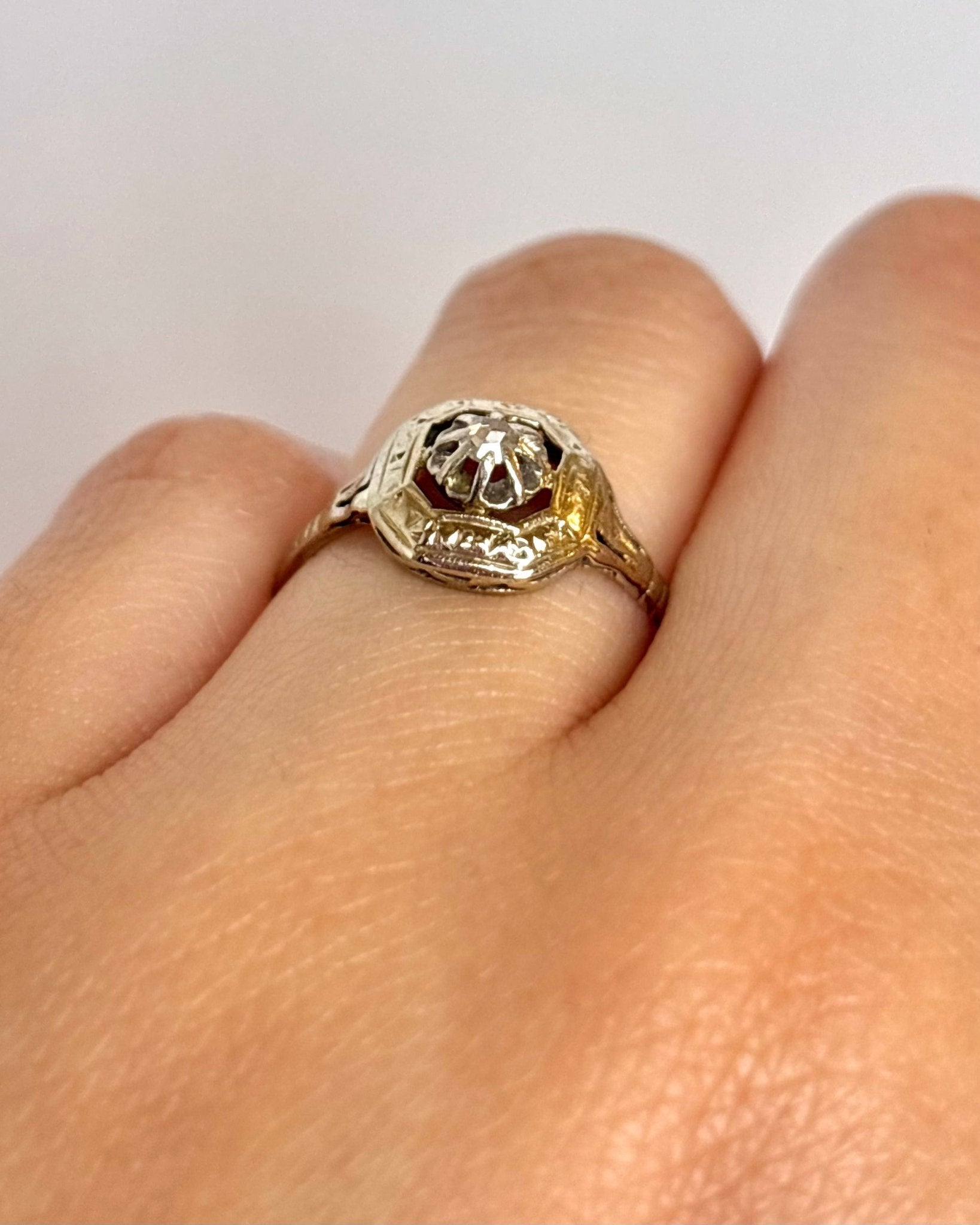 Bague Art - Déco Diamant "Céline" - Elliade Paris