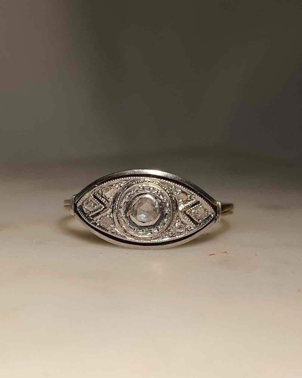 Bague Art - déco Diamant "Garance" - Elliade Paris