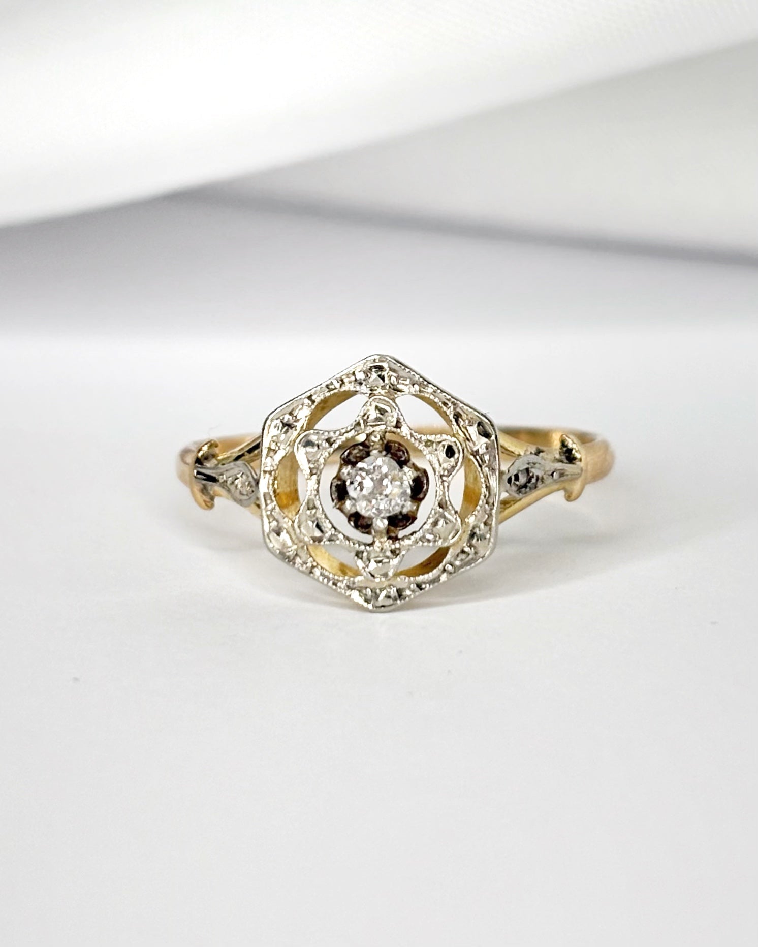 Bague Art - Déco Diamant "Jeanne" - Elliade Paris