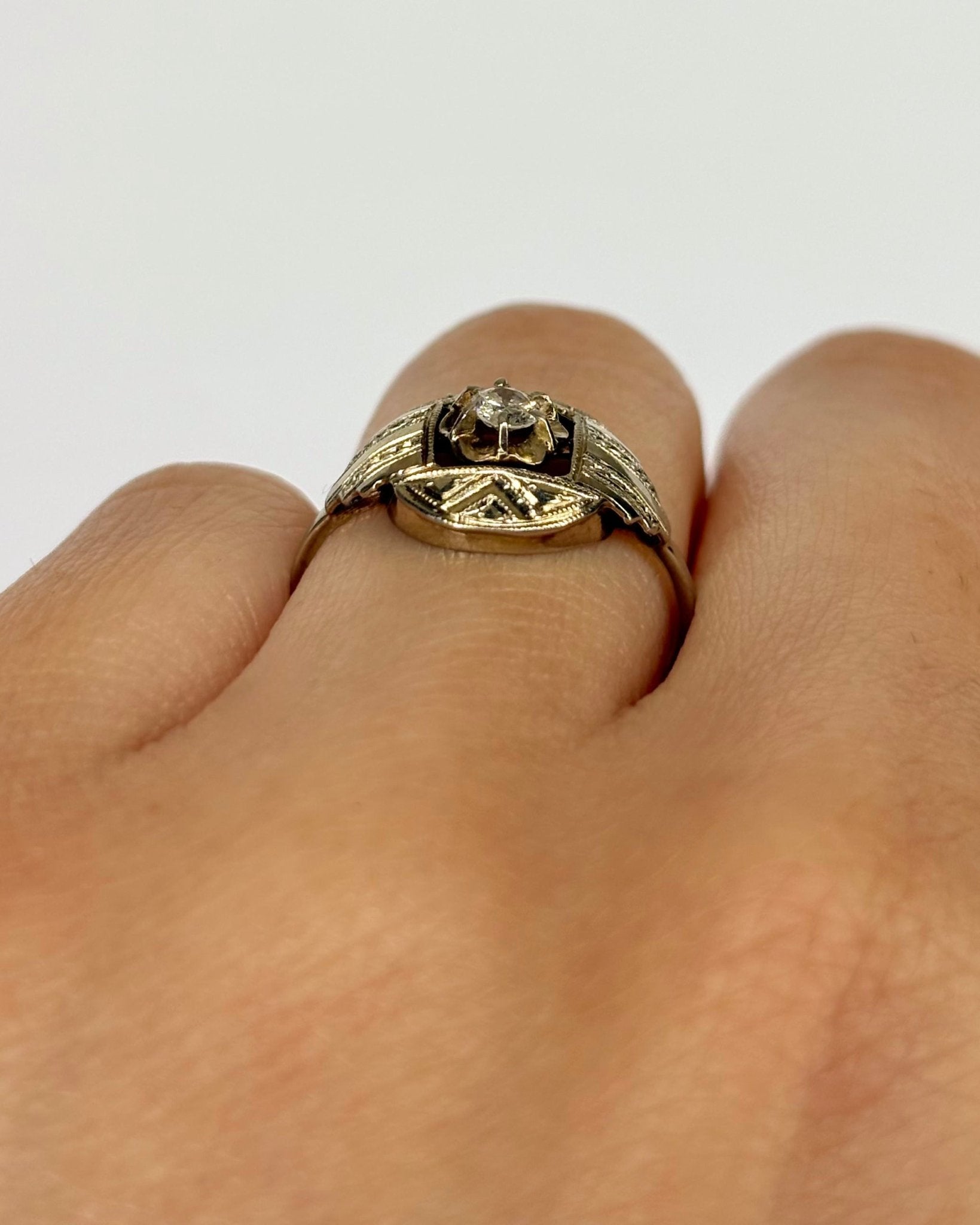 Bague Art Déco Diamant "Jimmy" - Elliade Paris