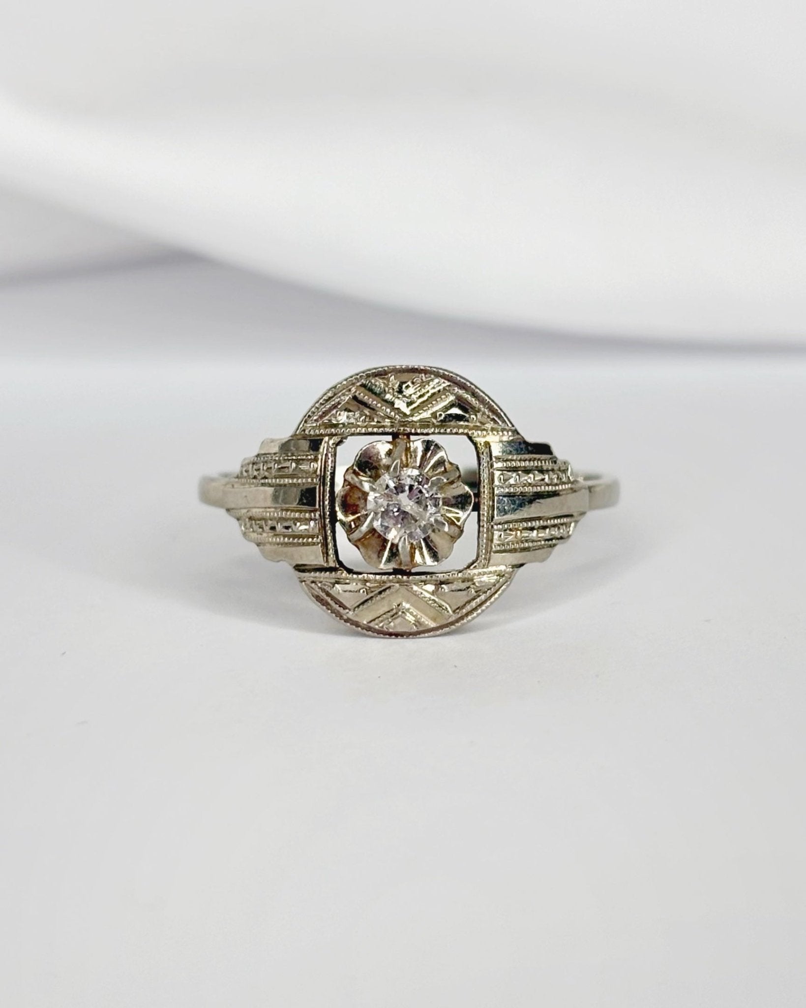 Bague Art Déco Diamant "Jimmy" - Elliade Paris