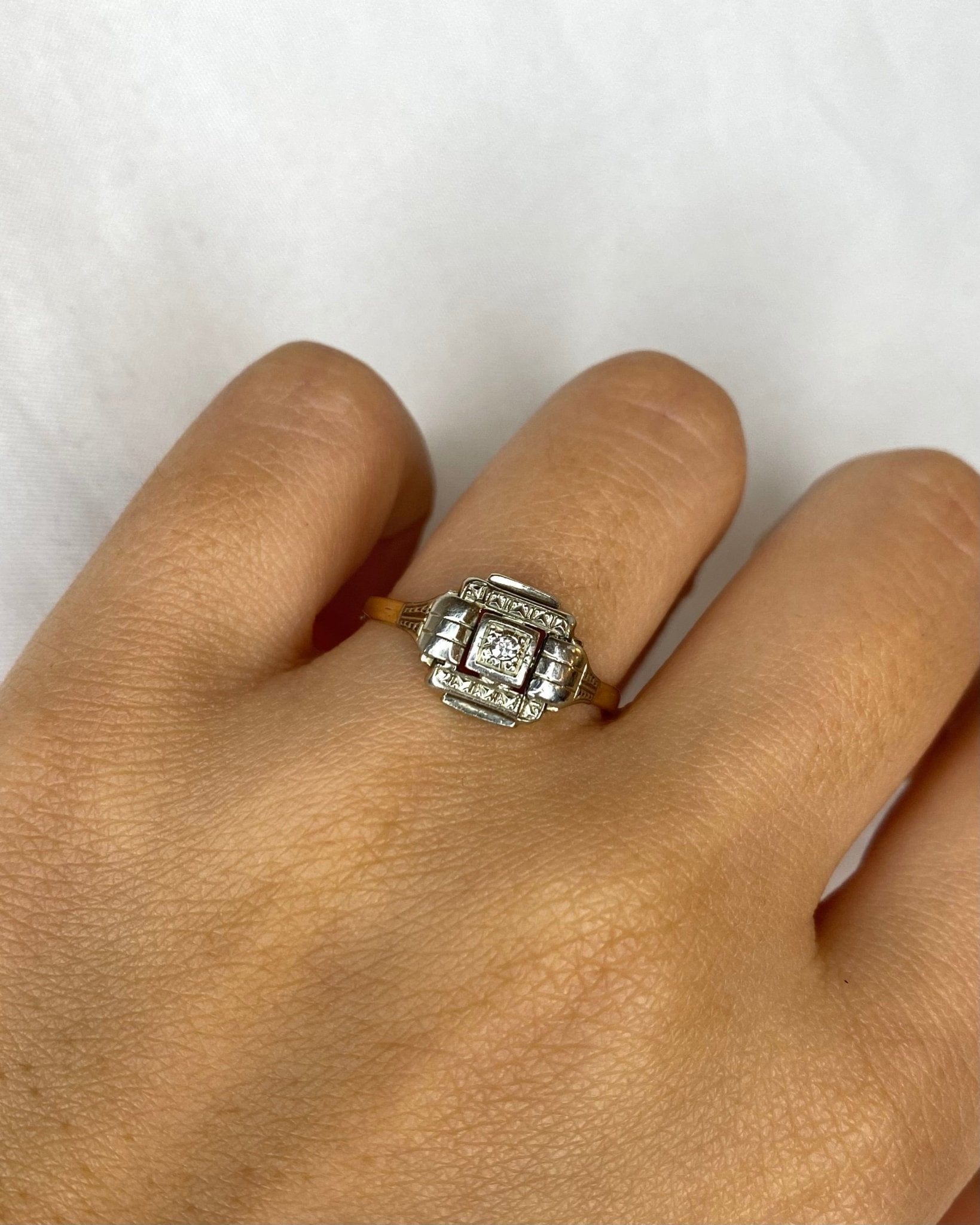 Bague Art déco Diamant "Roselyne" - Elliade Paris