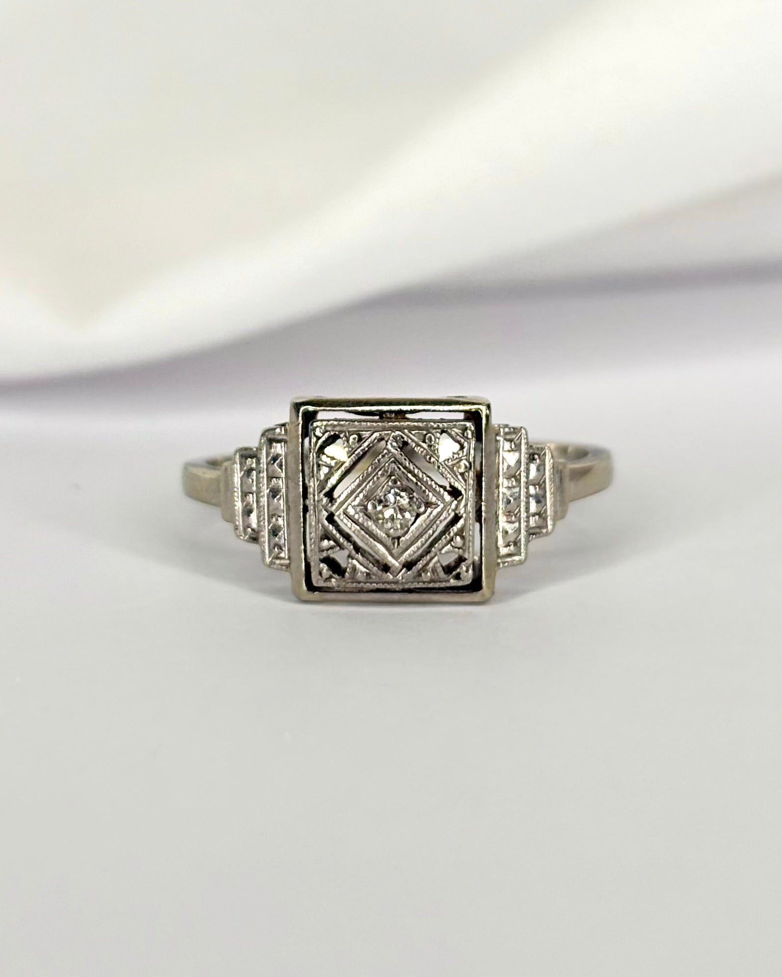 Bague Art Déco Diamant "Sarah" - Elliade Paris