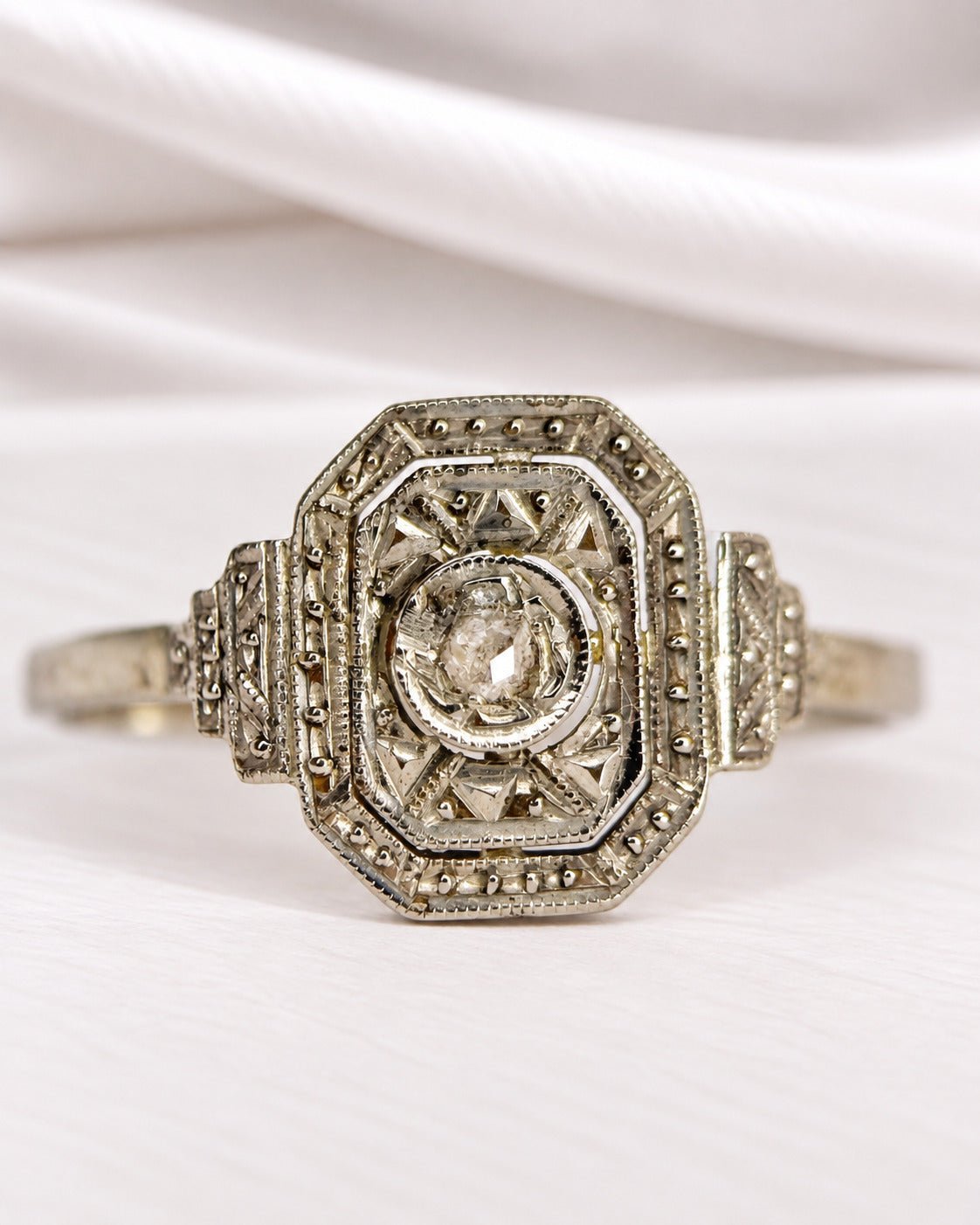 Bague Art-Déco Diamant "Solange" - Elliade Paris