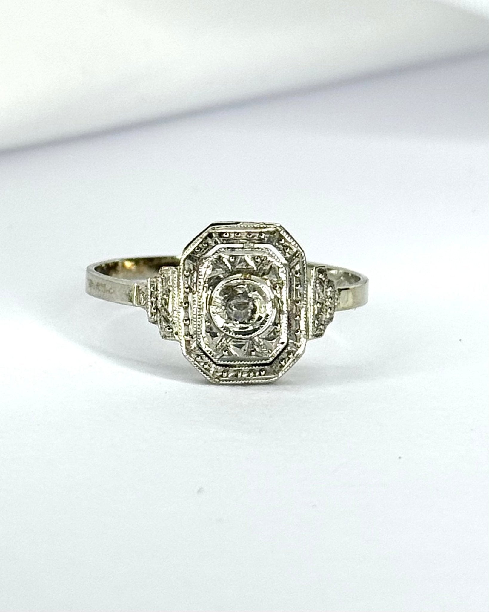 Bague Art-Déco Diamant "Solange" - Elliade Paris