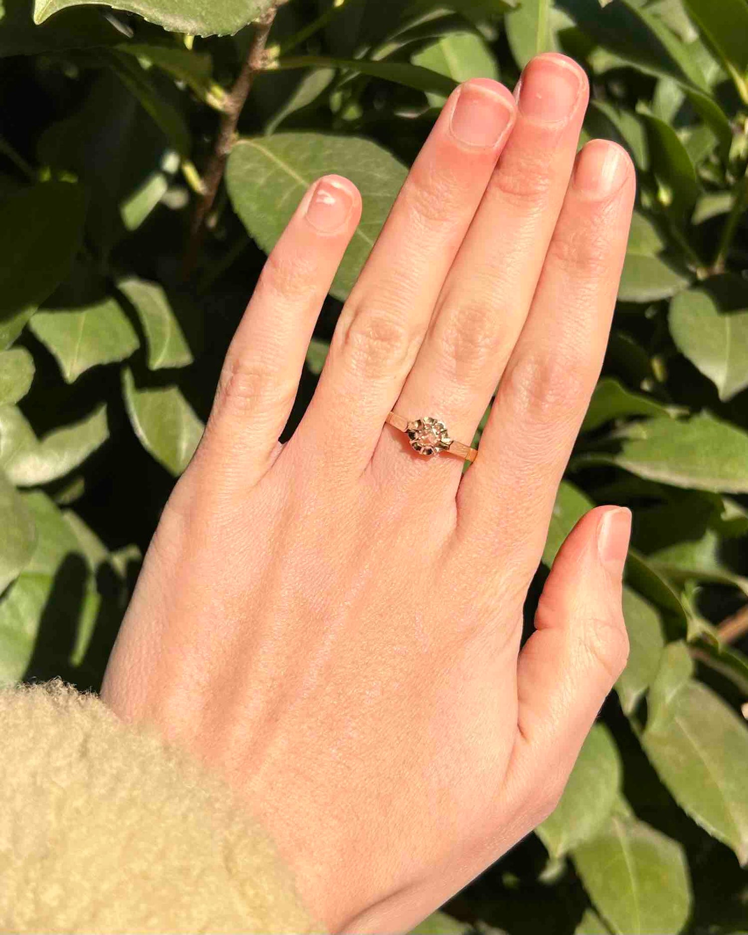 Bague Art-Déco Vintage Diamant "Quincy"