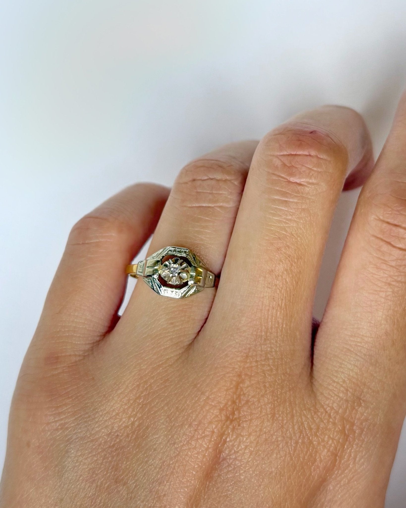 Bague Art Déco Diamant "Zoelia" - Elliade Paris