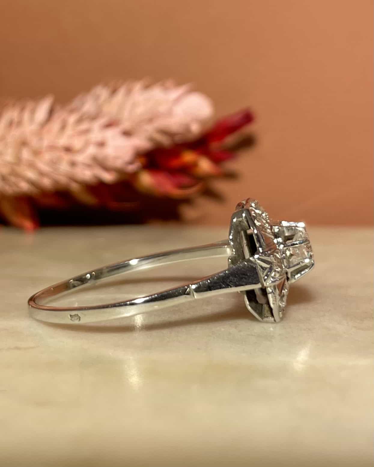 Bague Art-déco Diamants 0.50 carat "Raja"