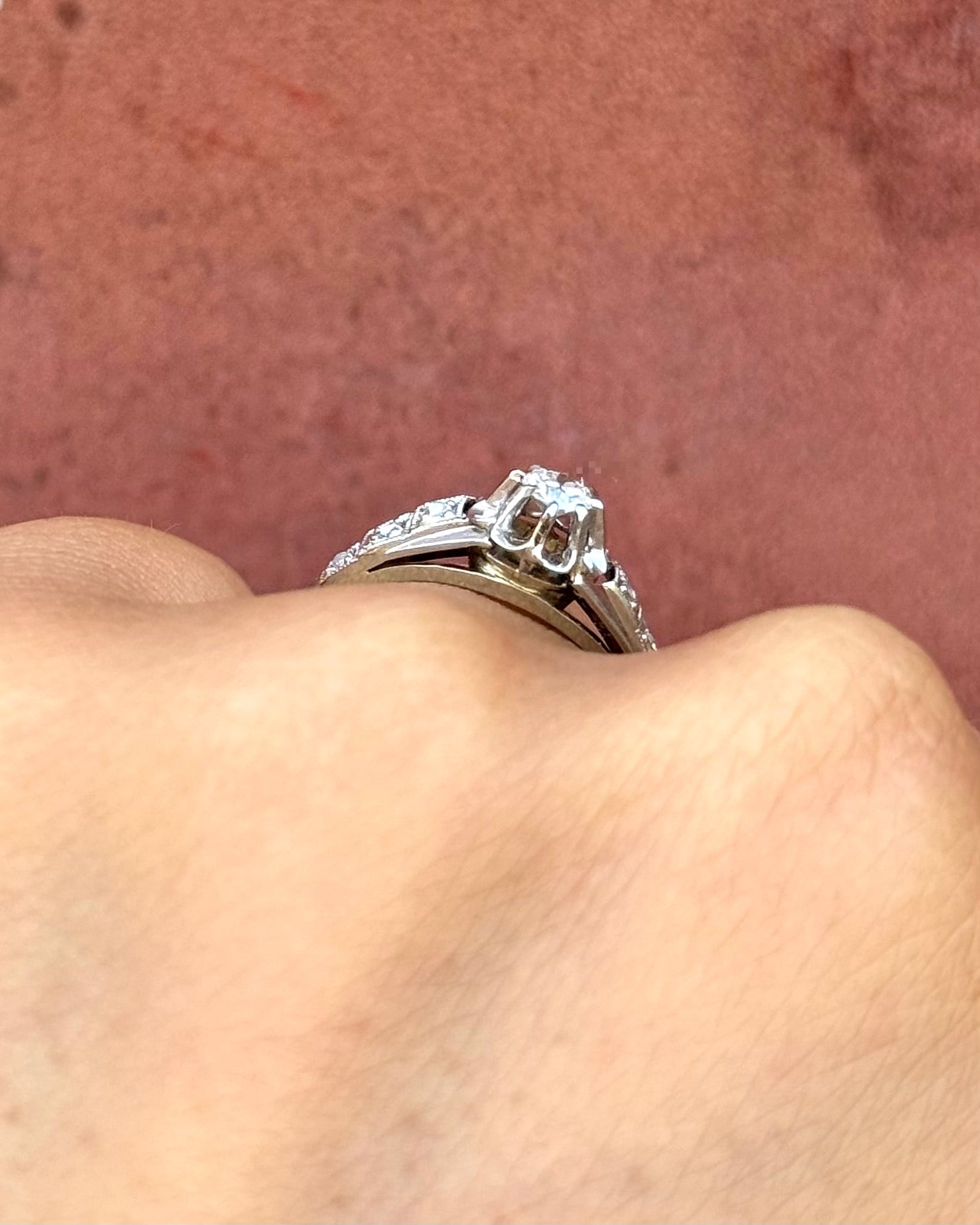 Bague Art-Déco Diamants 0.23 carat "Hervé" - Elliade Paris