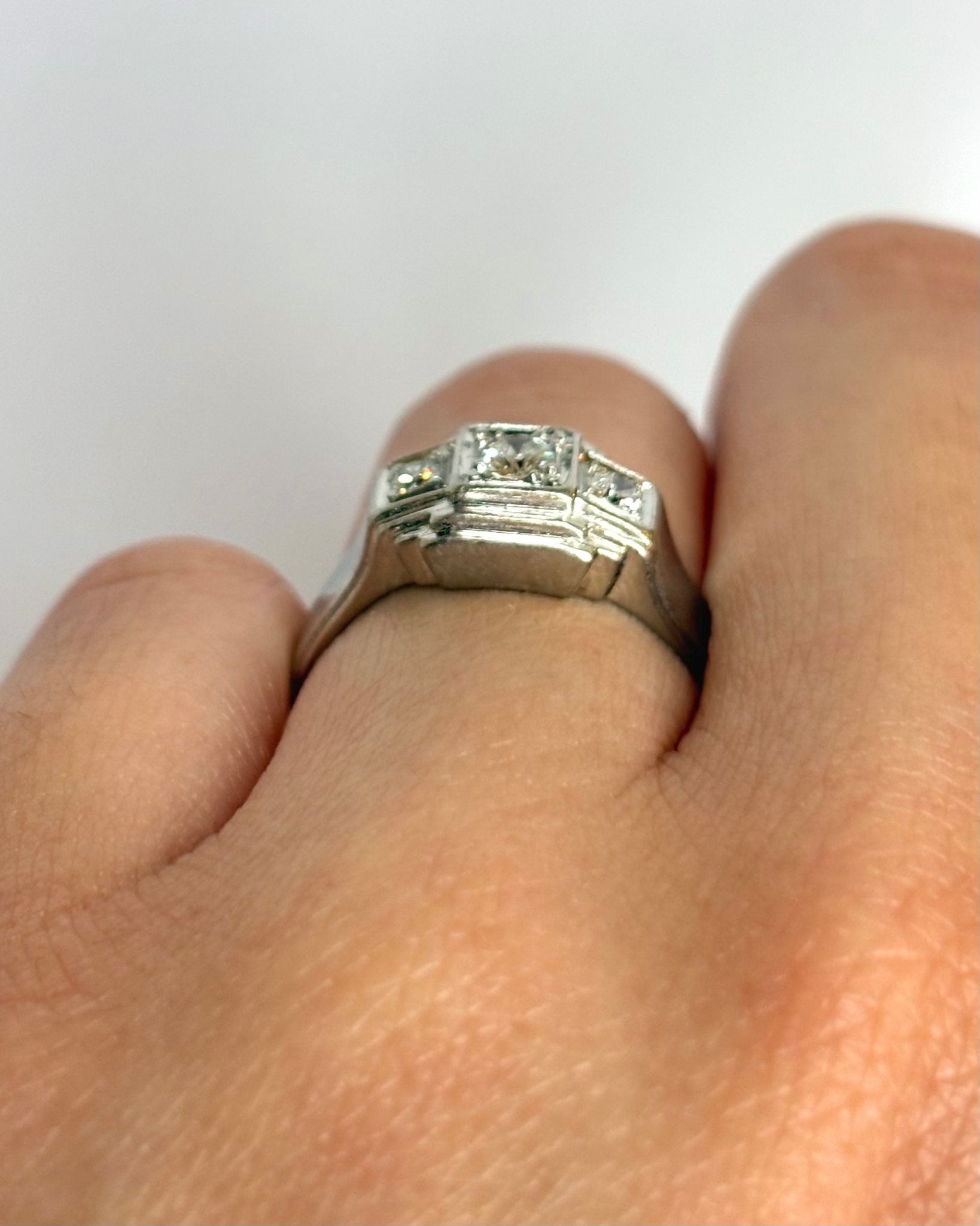 Bague Art Déco Diamants 0.25 carat "Diane" - Elliade Paris