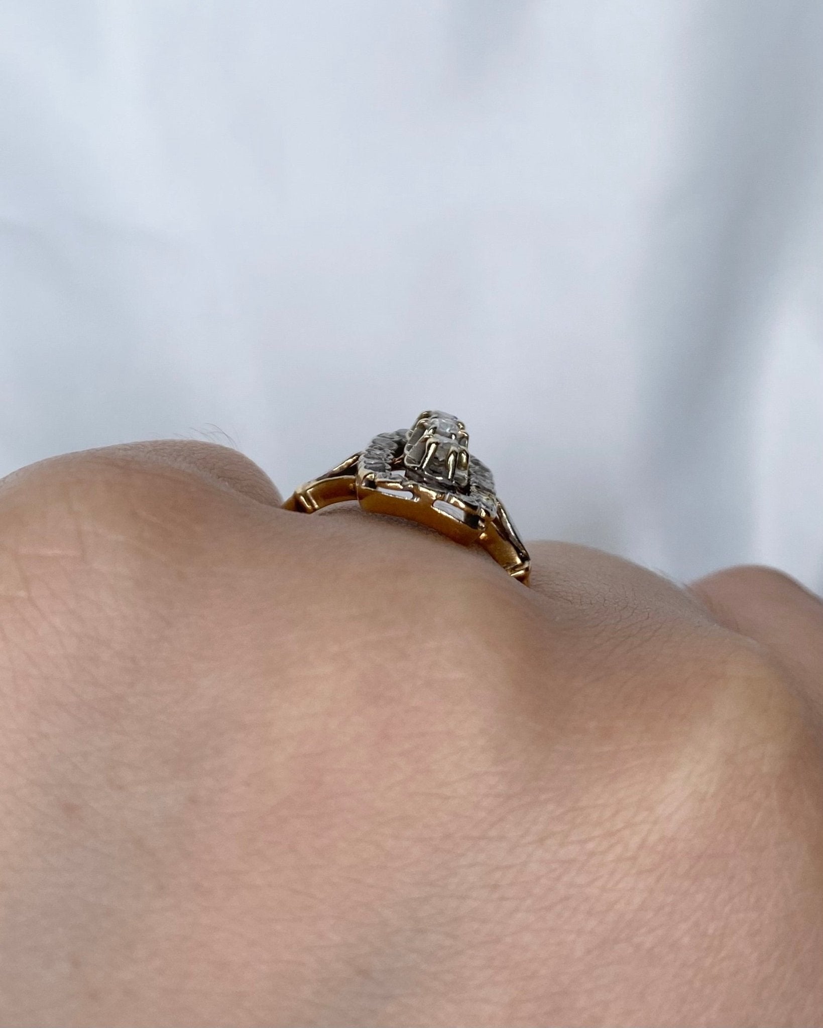 Bague Art - Déco Diamants 0.30 carat "Léorine" - Elliade Paris