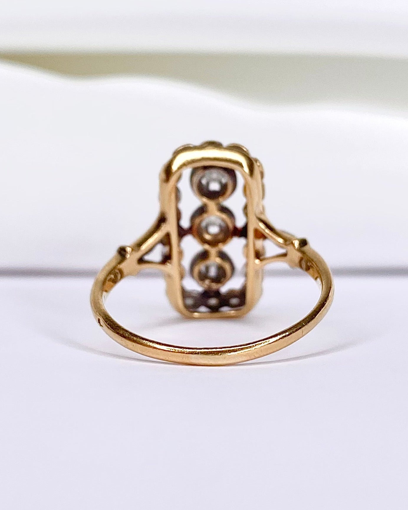 Bague Art - Déco Diamants 0.30 carat "Léorine" - Elliade Paris