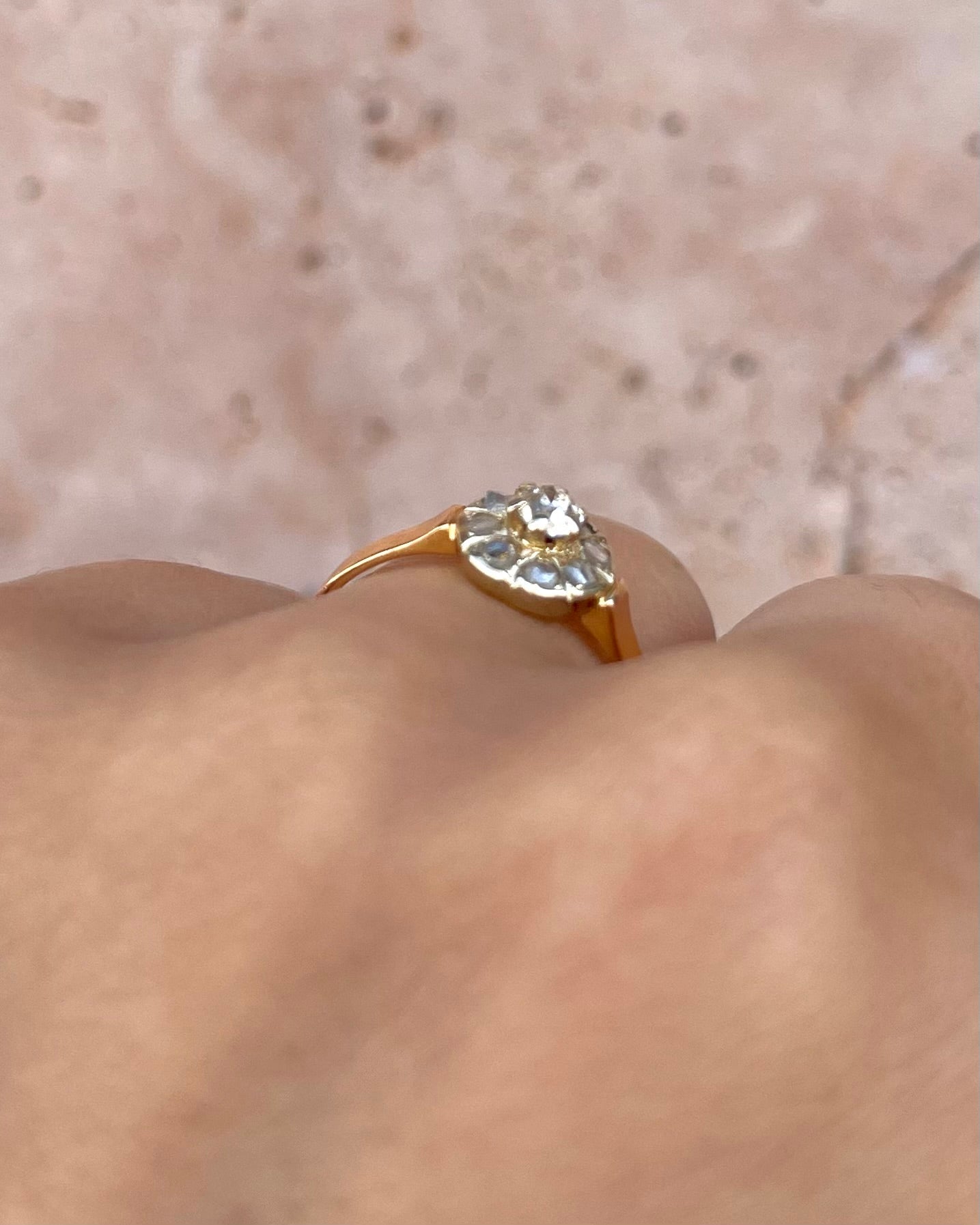 Bague Art - Déco Diamants 0.31 carat "Mint" - Elliade Paris