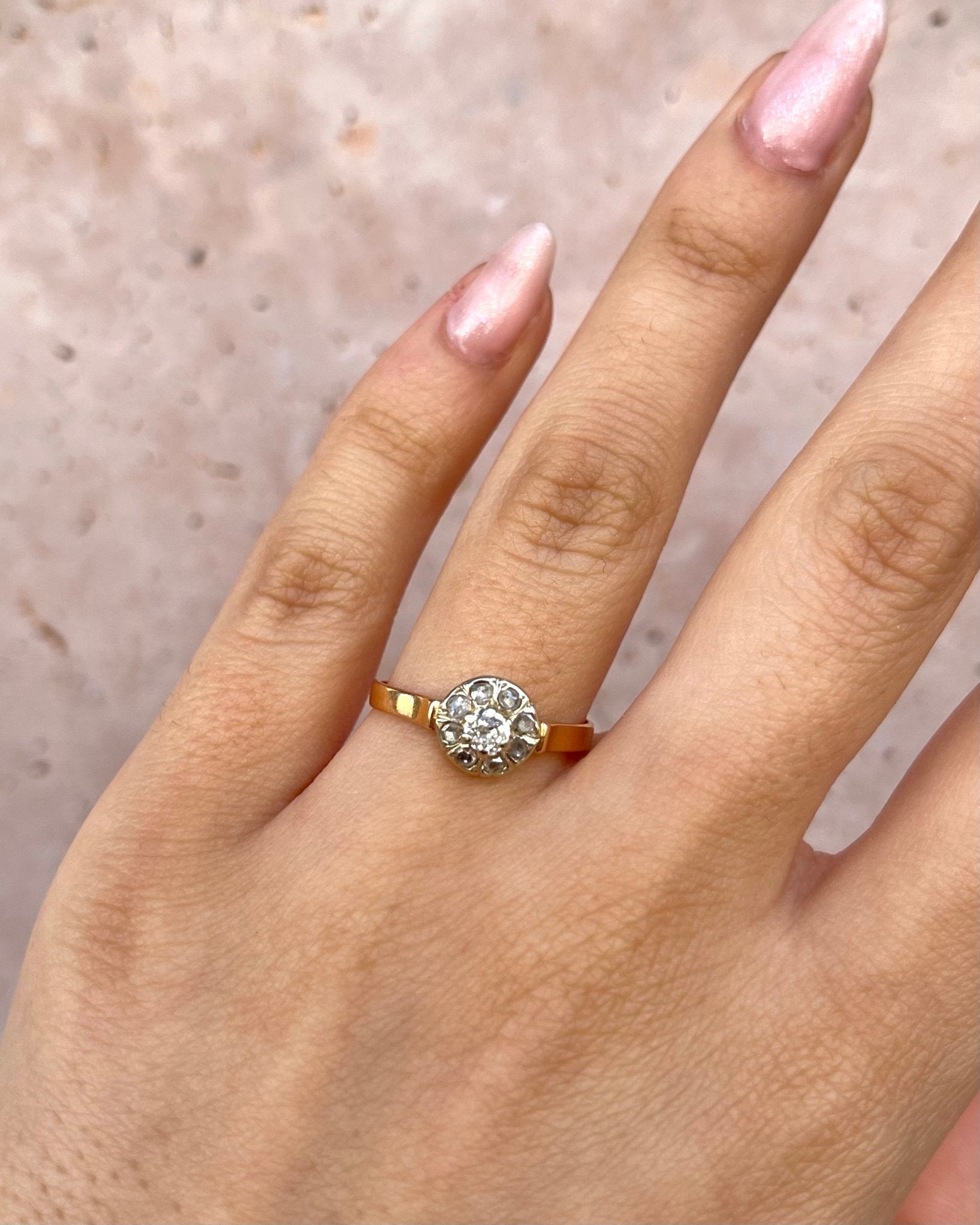 Bague Art - Déco Diamants 0.31 carat "Mint" - Elliade Paris