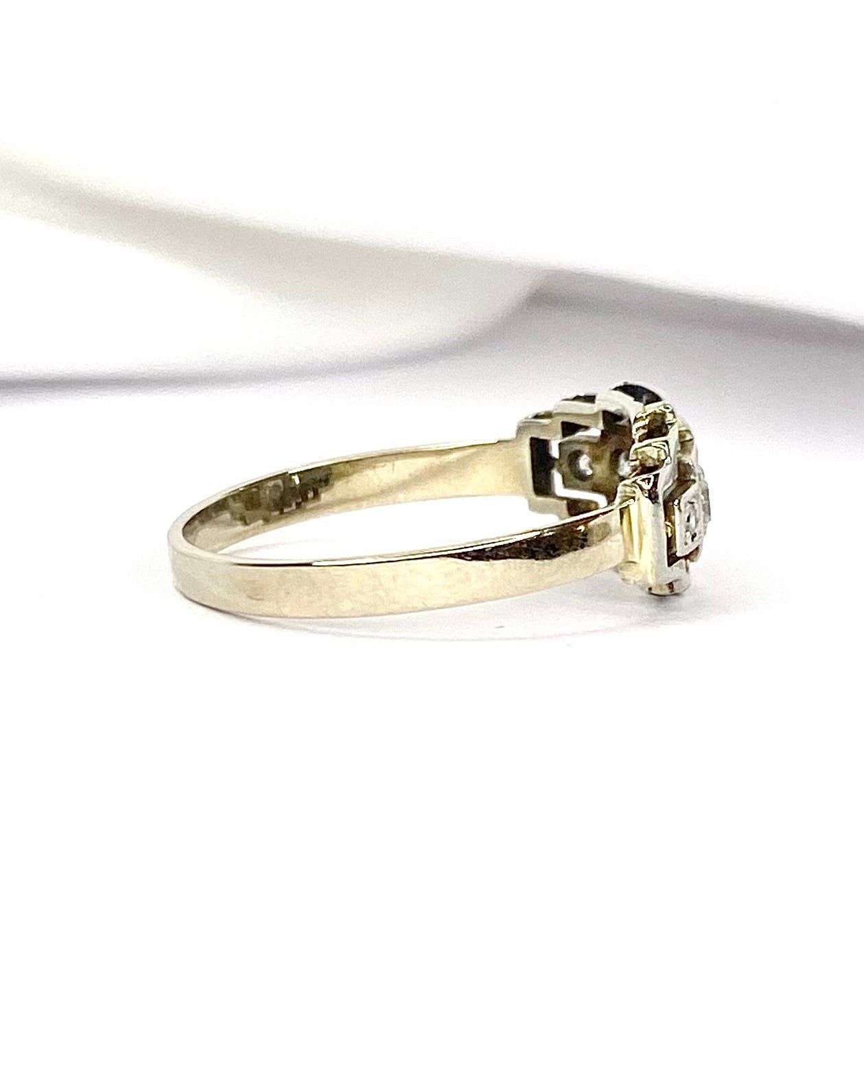 Bague Art-Déco Diamants 0.32 carat "Alina" - Elliade Paris