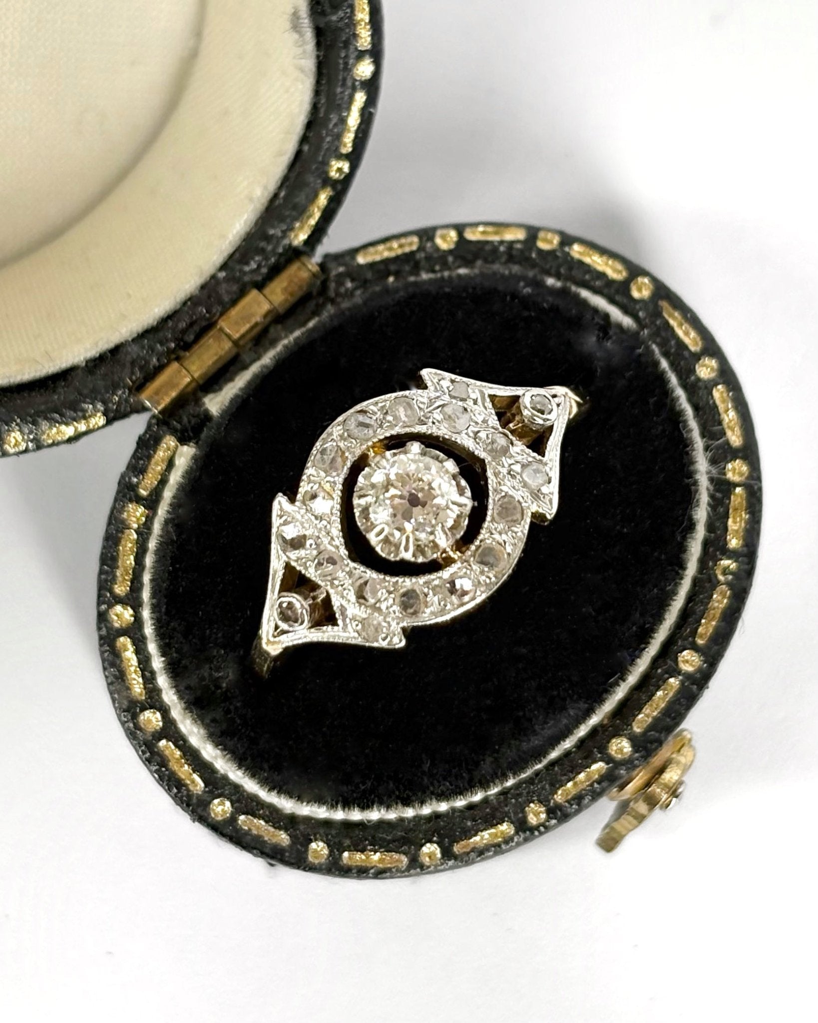 Bague Art - Déco Diamants 0.36 carat "Charline" - Elliade Paris