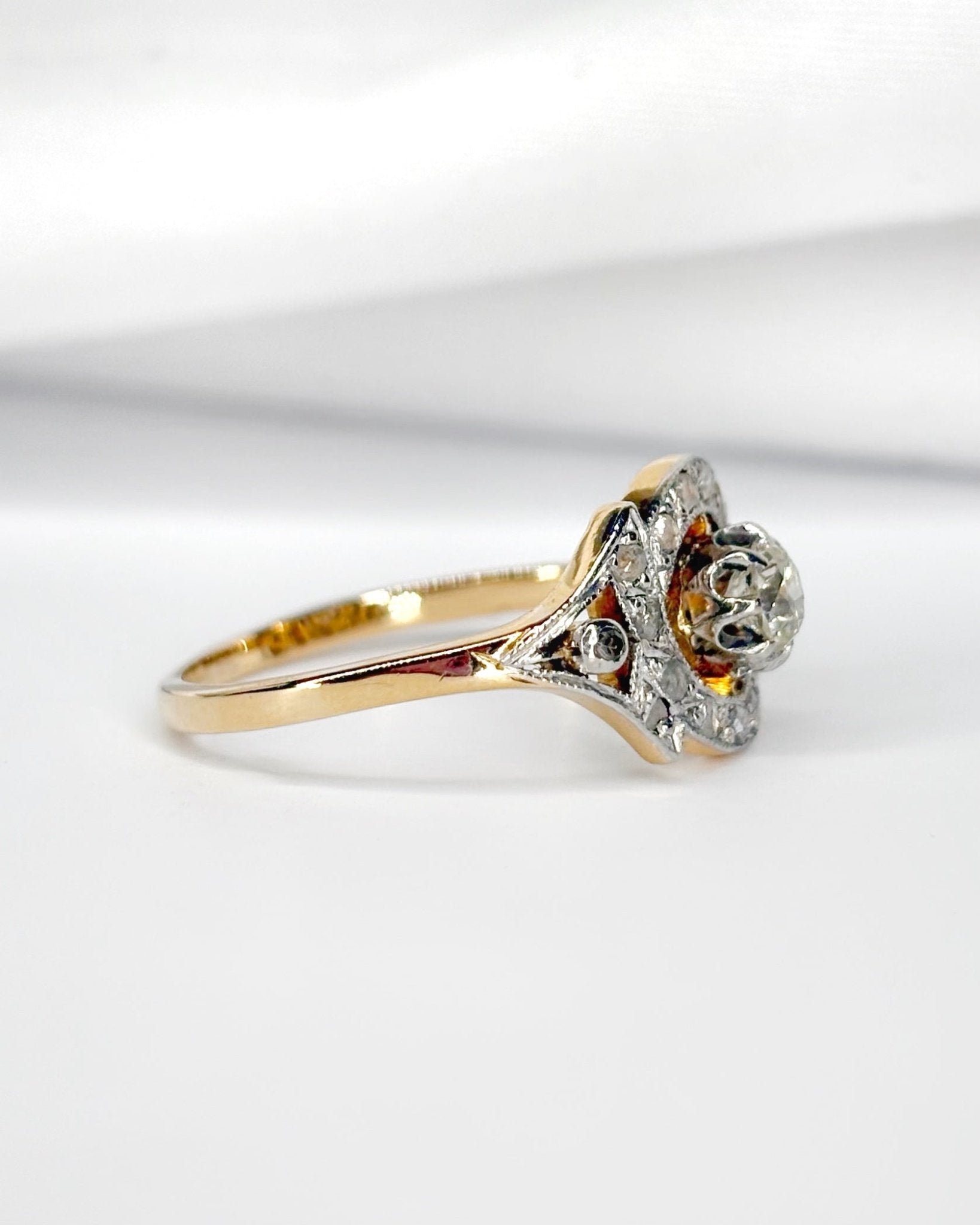 Bague Art - Déco Diamants 0.36 carat "Charline" - Elliade Paris