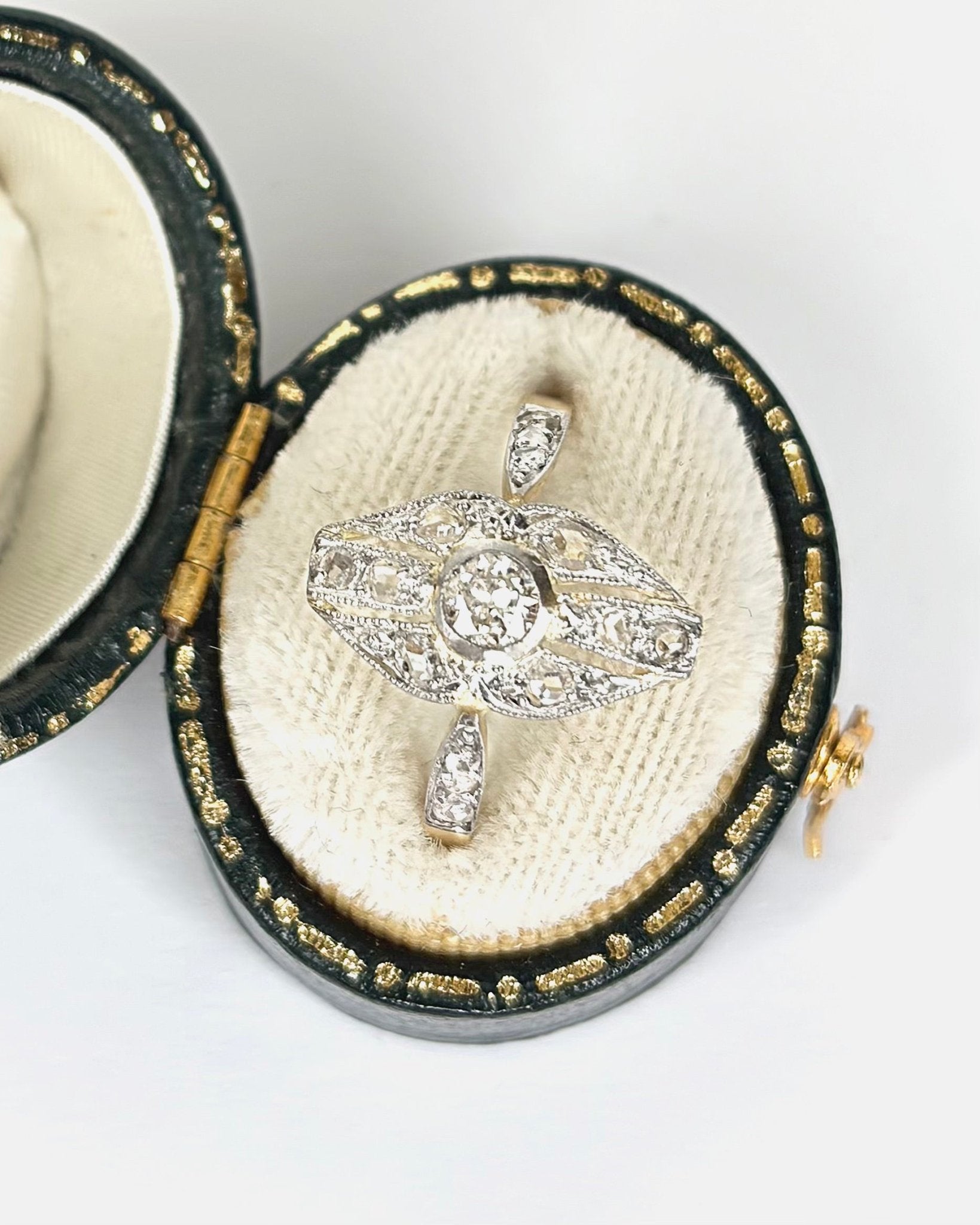 Bague Art - Déco Diamants 0.36 carat "Dorine" - Elliade Paris
