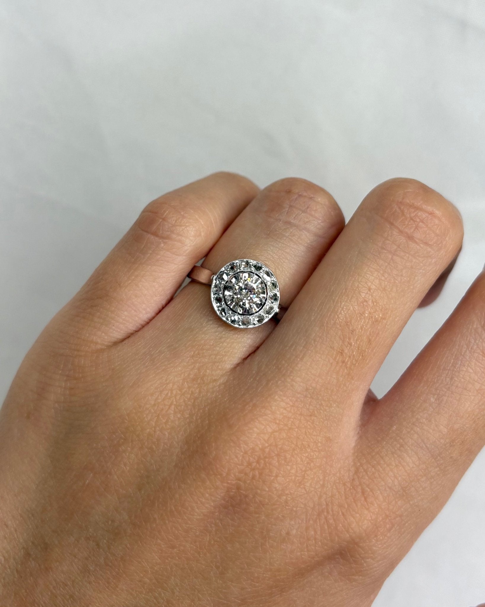 Bague Art Déco Diamants 0.36 carat "Violaine" - Elliade Paris