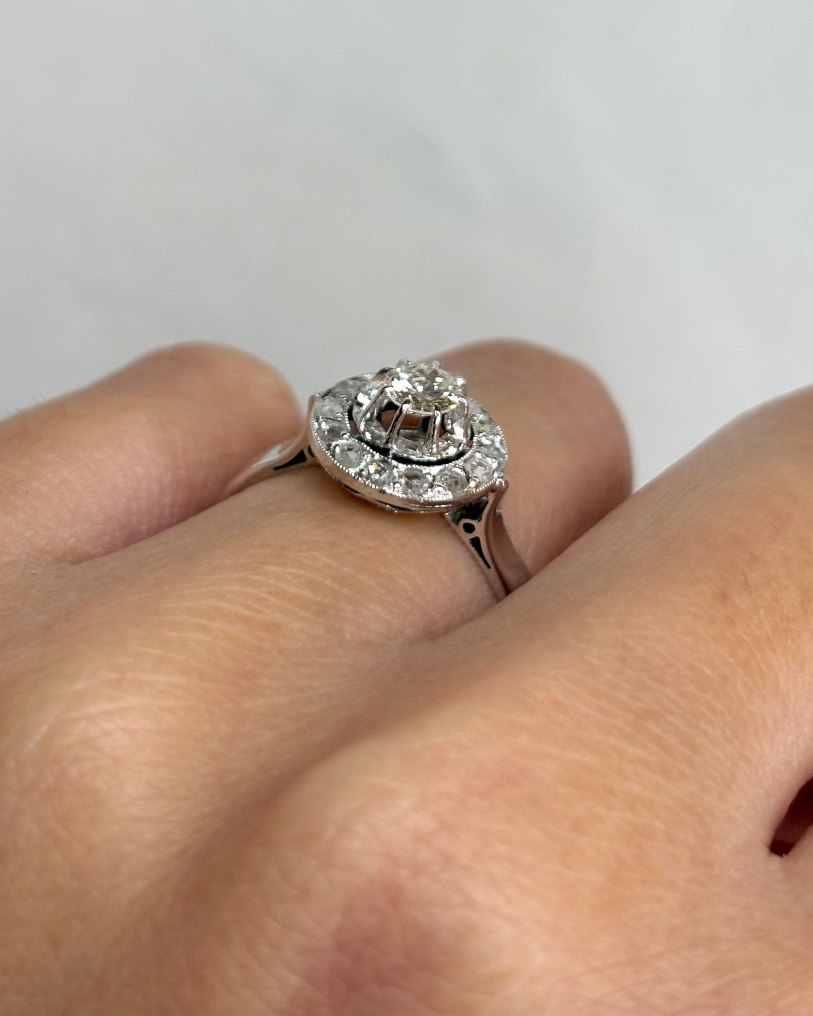 Bague Art Déco Diamants 0.36 carat "Violaine" - Elliade Paris