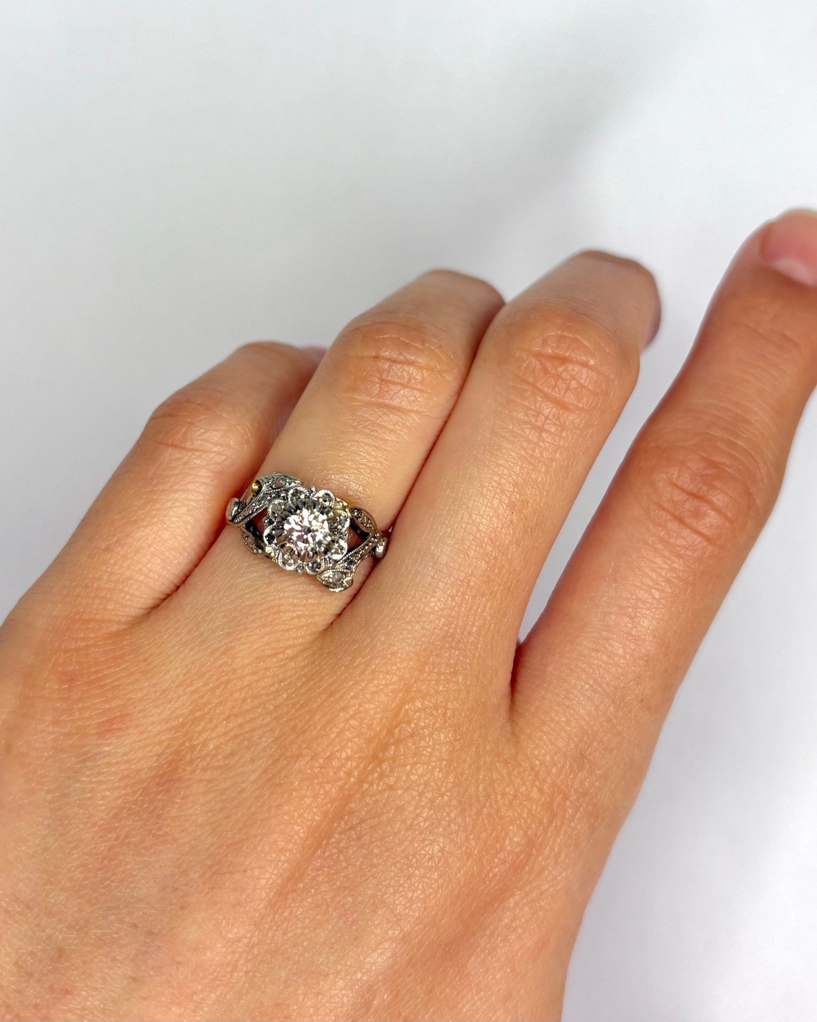 Bague Art Déco Diamants 0.37 carat "Apolline" - Elliade Paris