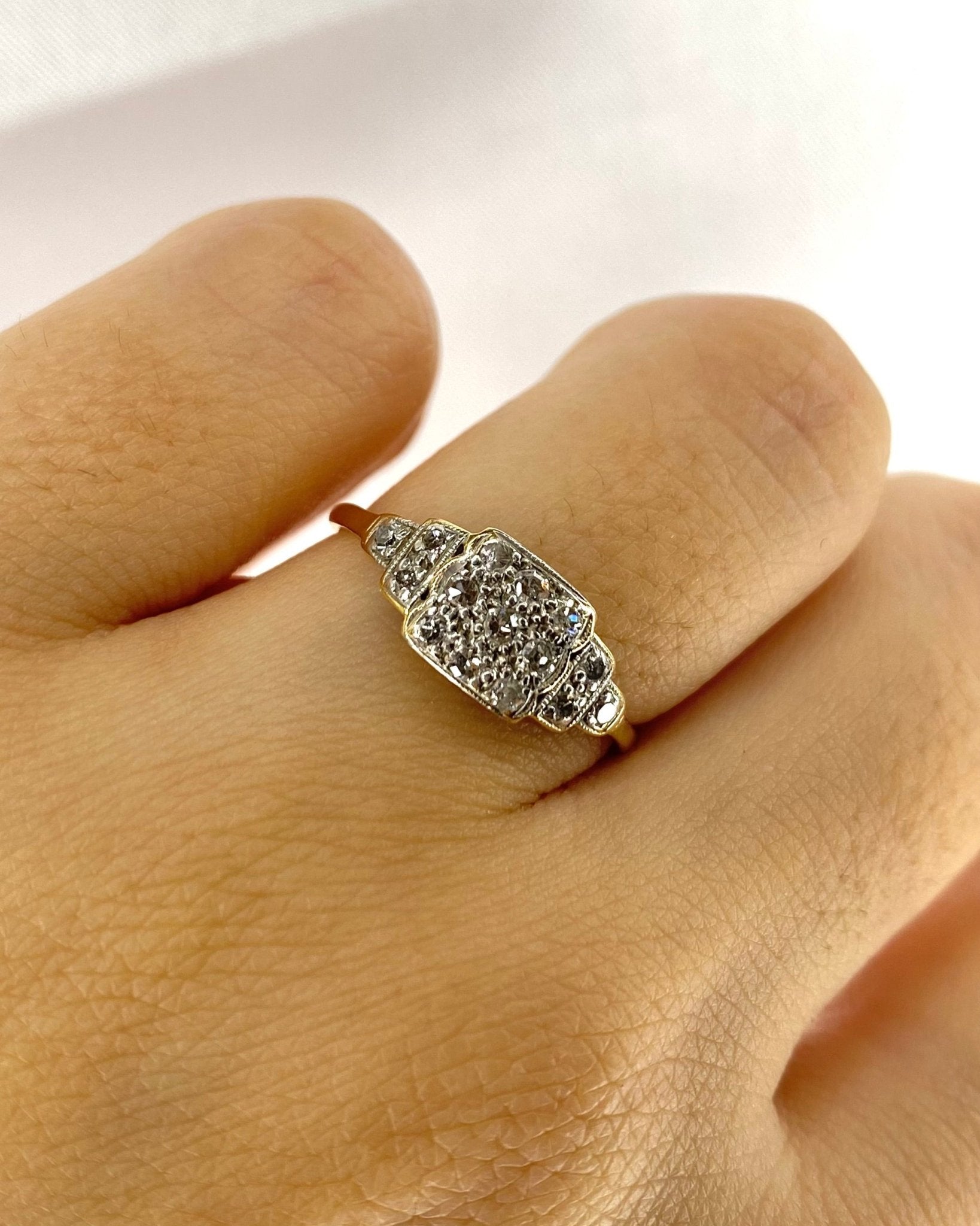 Bague Art Déco Diamants 0.39 carat "Ainara" - Elliade Paris