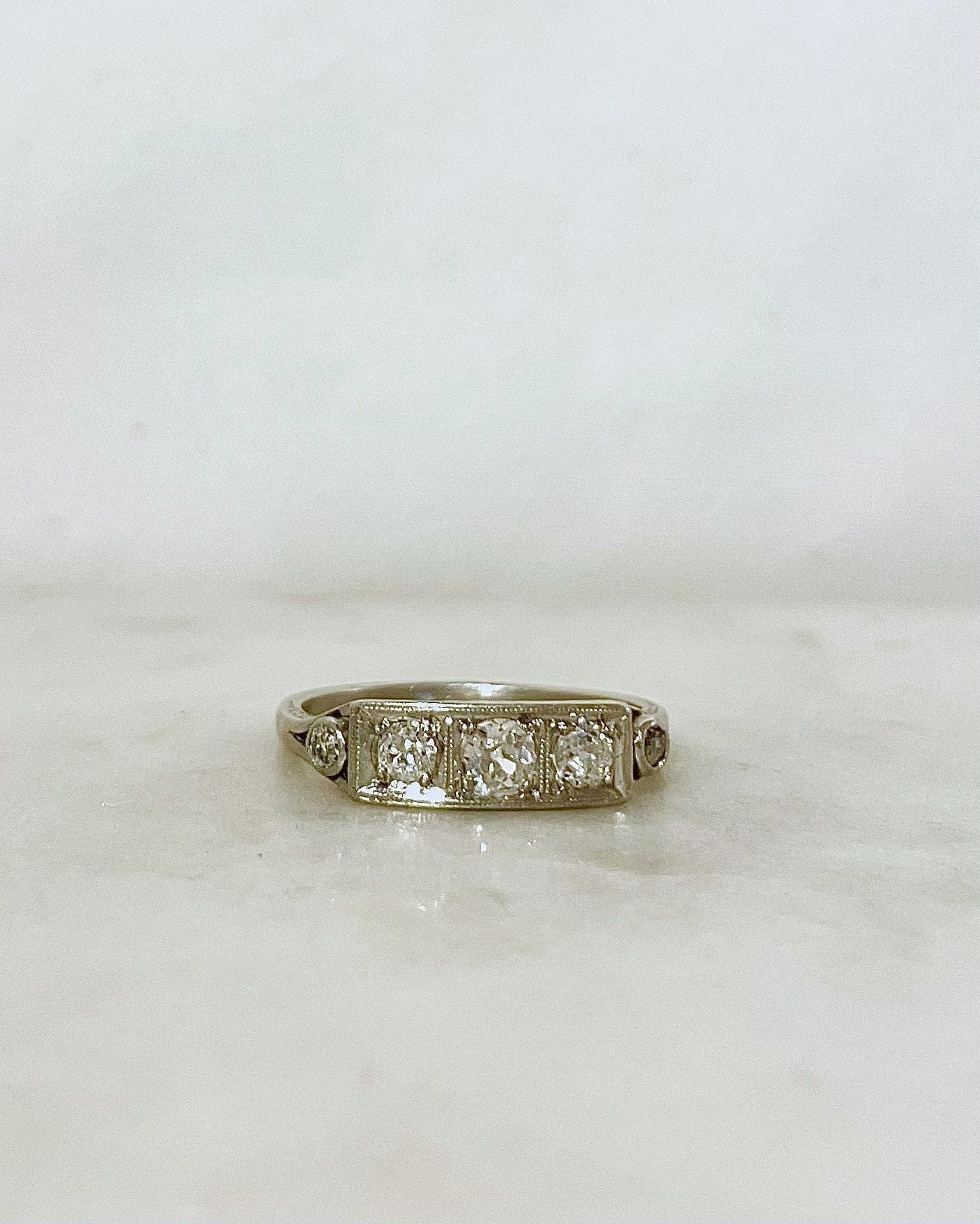 Bague Art - Déco Diamants 0.41 carat "Melissa" - Elliade Paris