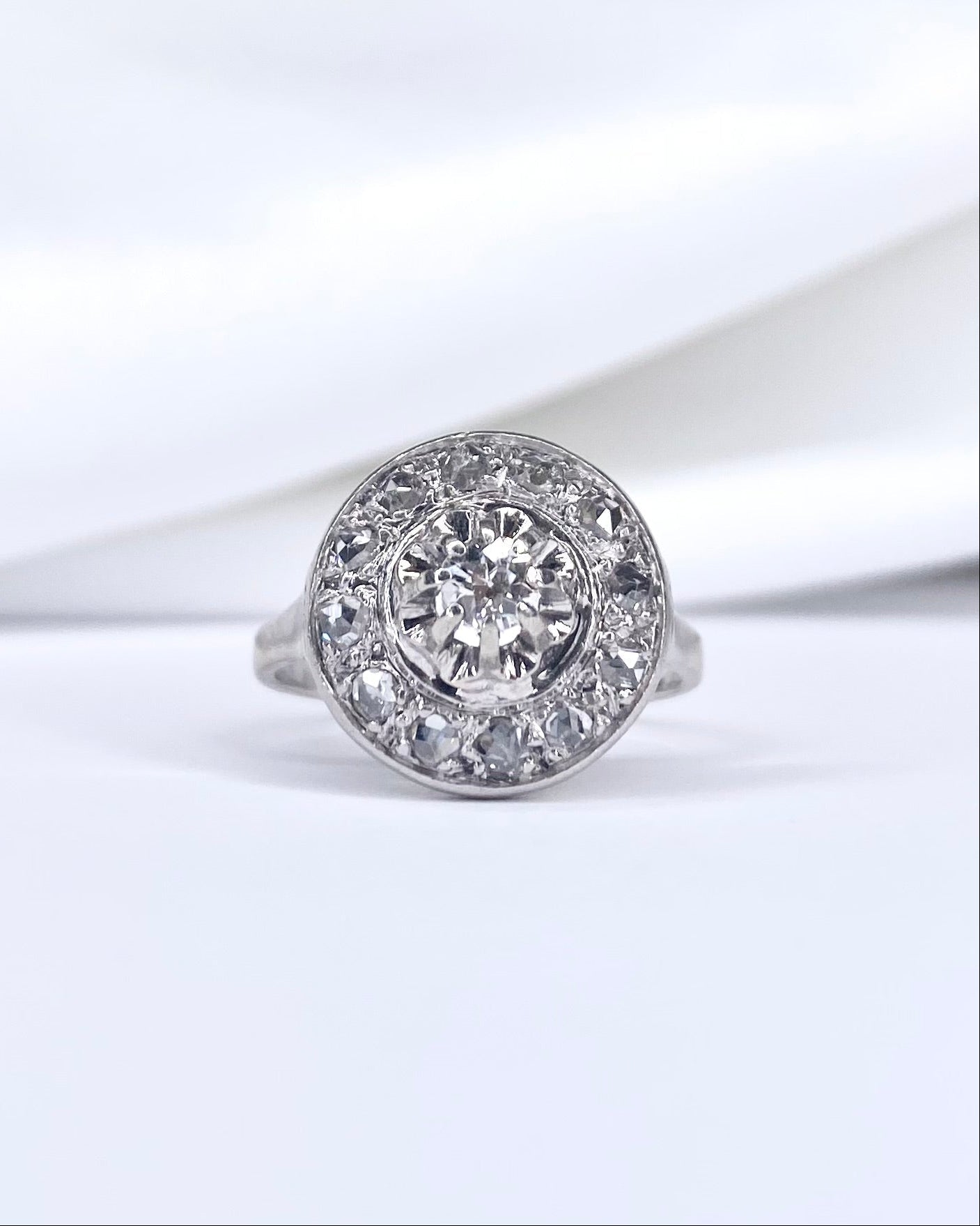 Bague Art Déco Diamants 0.46 carat "Eleonore" - Elliade Paris