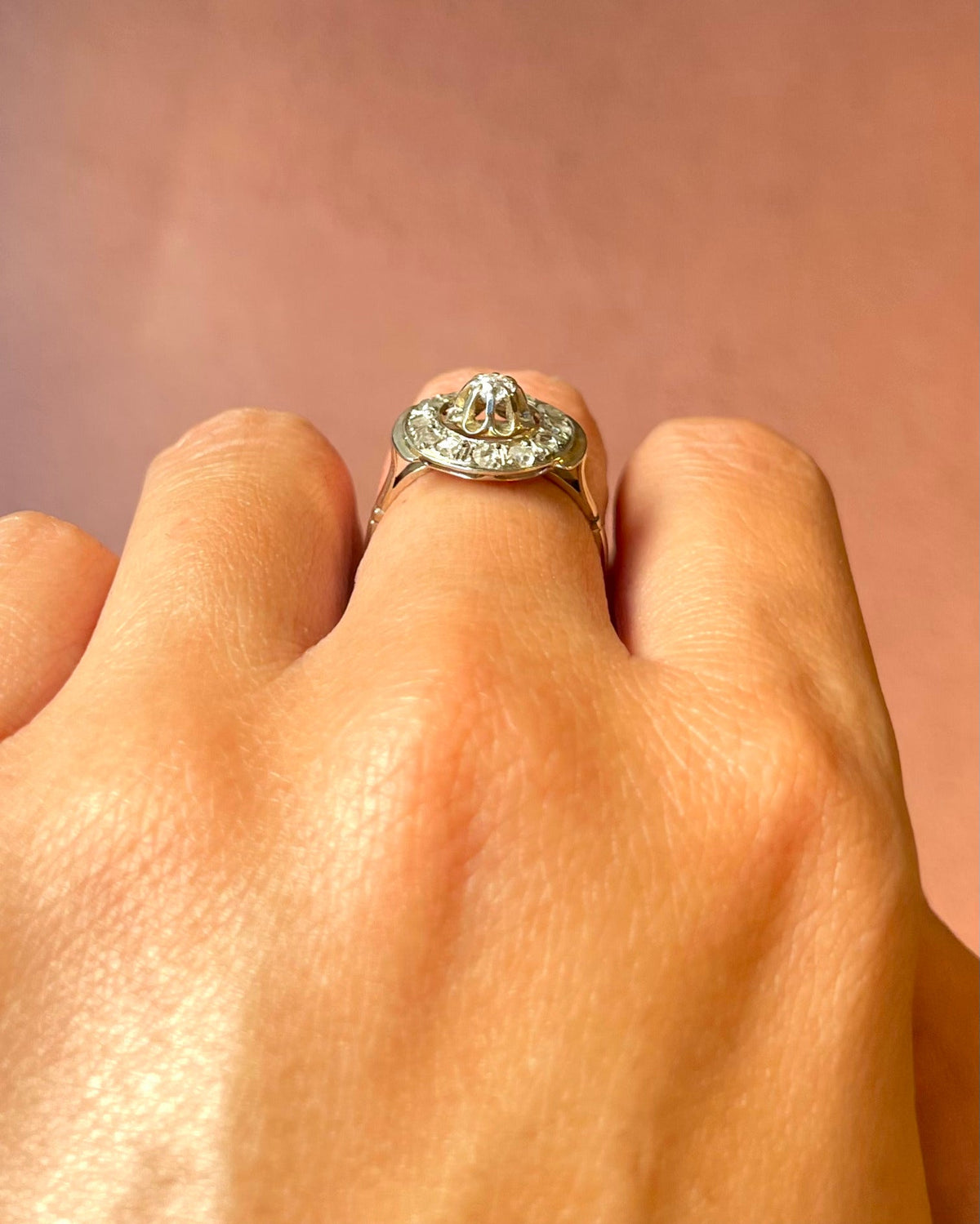 Bague Art-Déco Diamants 0.46 carat "Leïla" - Elliade Paris