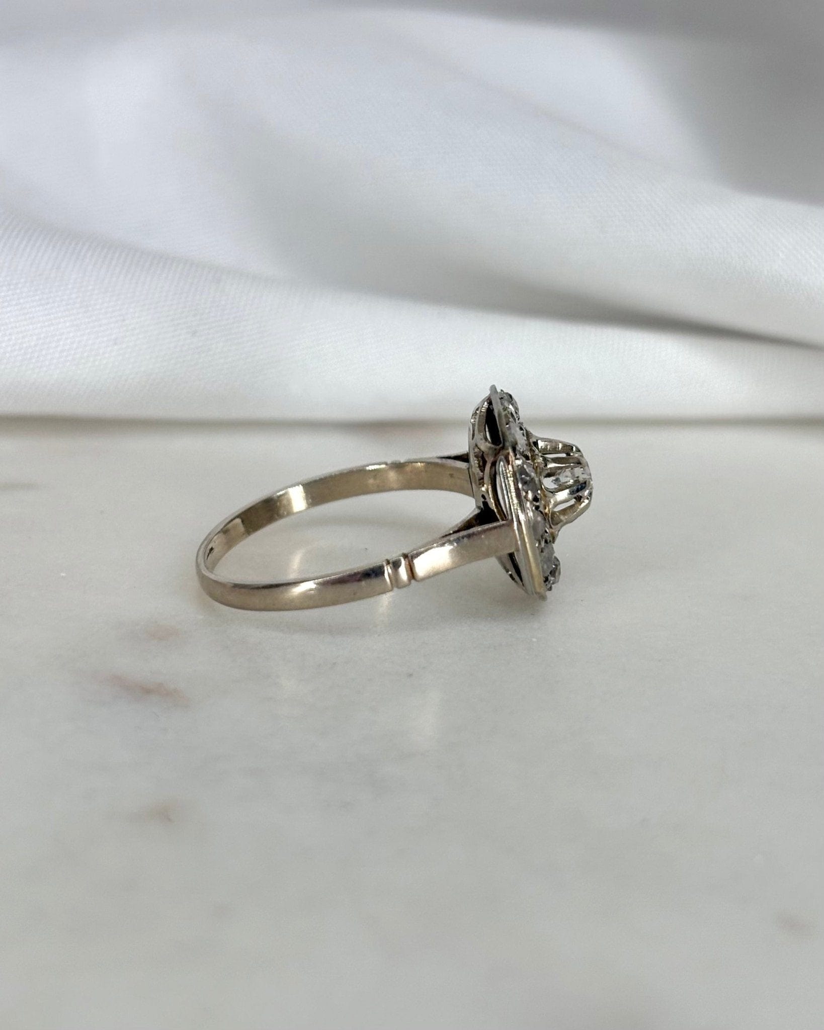 Bague Art Déco Diamants 0.46 carat "Leïla" - Elliade Paris