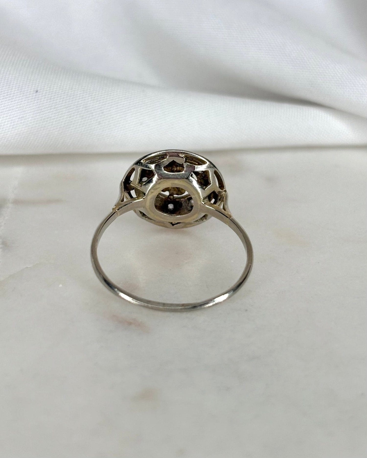 Bague Art Déco Diamants 0.46 carat "Leïla" - Elliade Paris