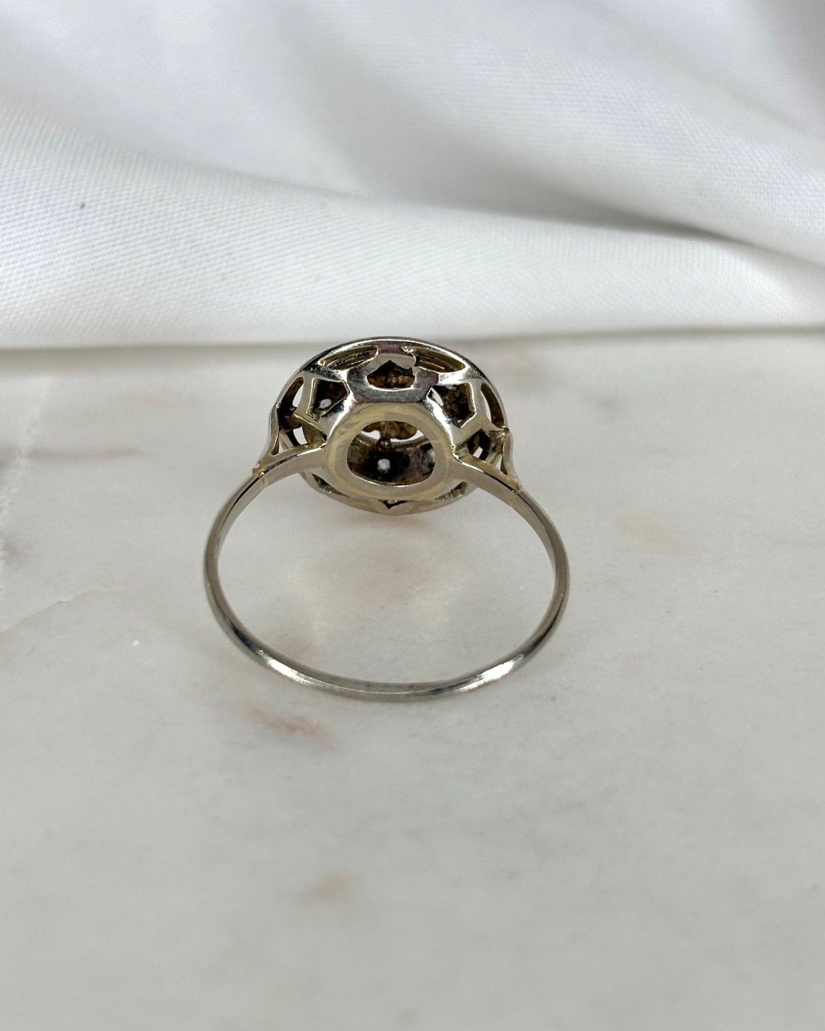 Bague Art Déco Diamants 0.46 carat "Leïla" - Elliade Paris